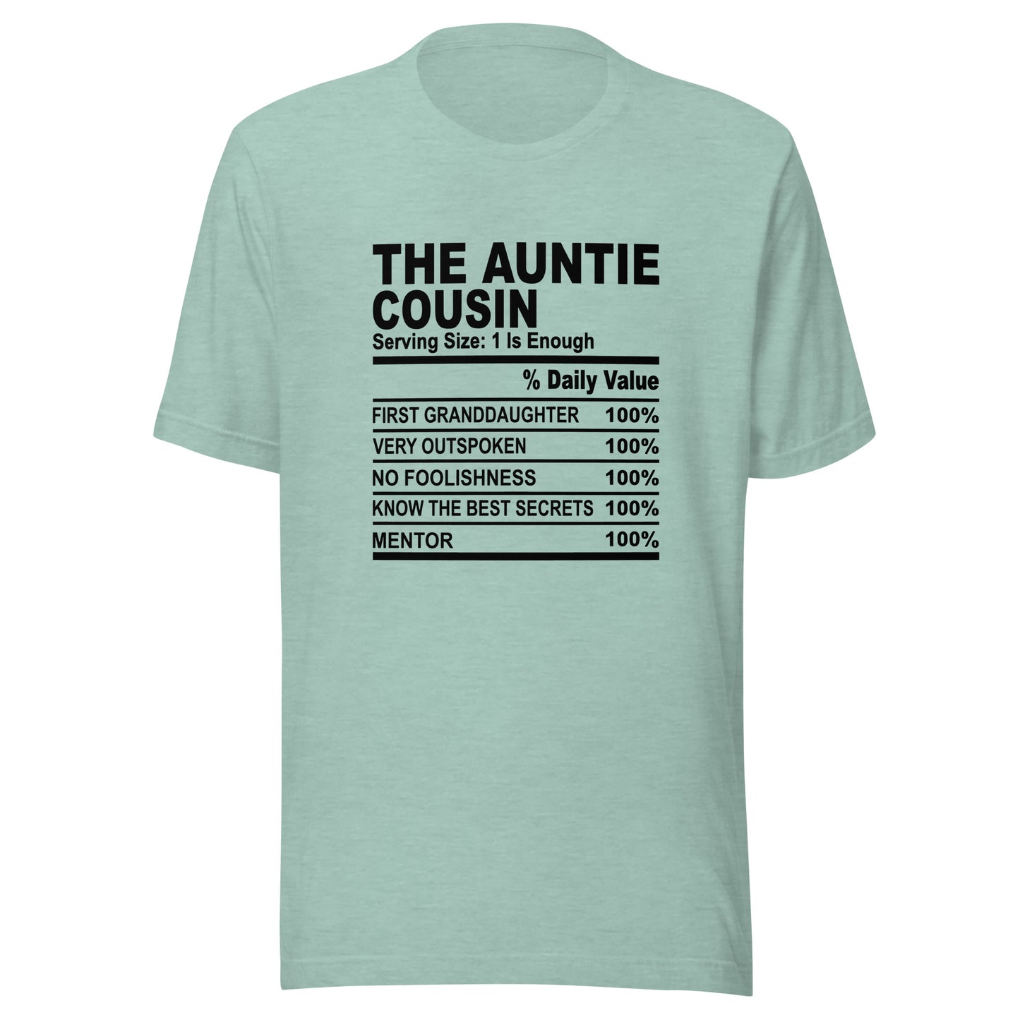 THE AUNTIE COUSIN - 4XL - Unisex T-Shirt (black print)