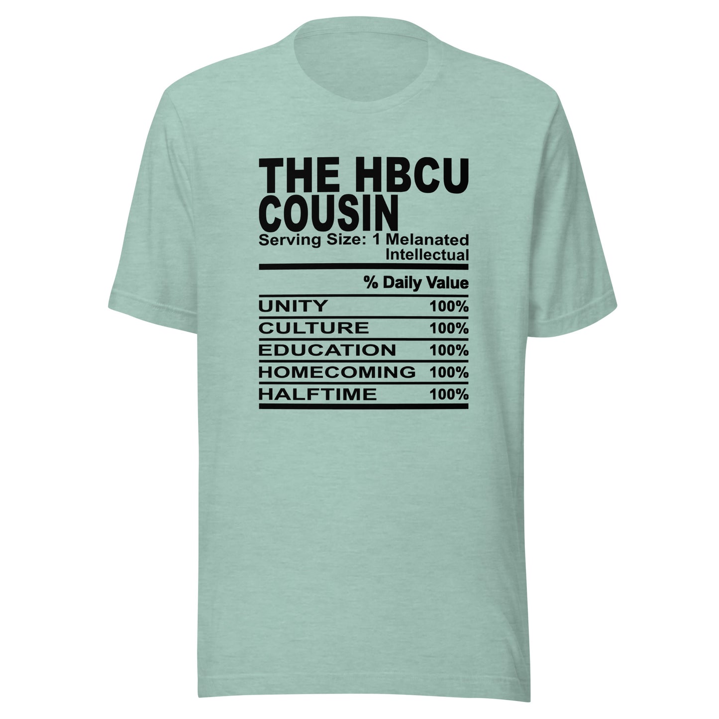THE HBCU COUSIN - 4XL - Unisex T-Shirt (black print)
