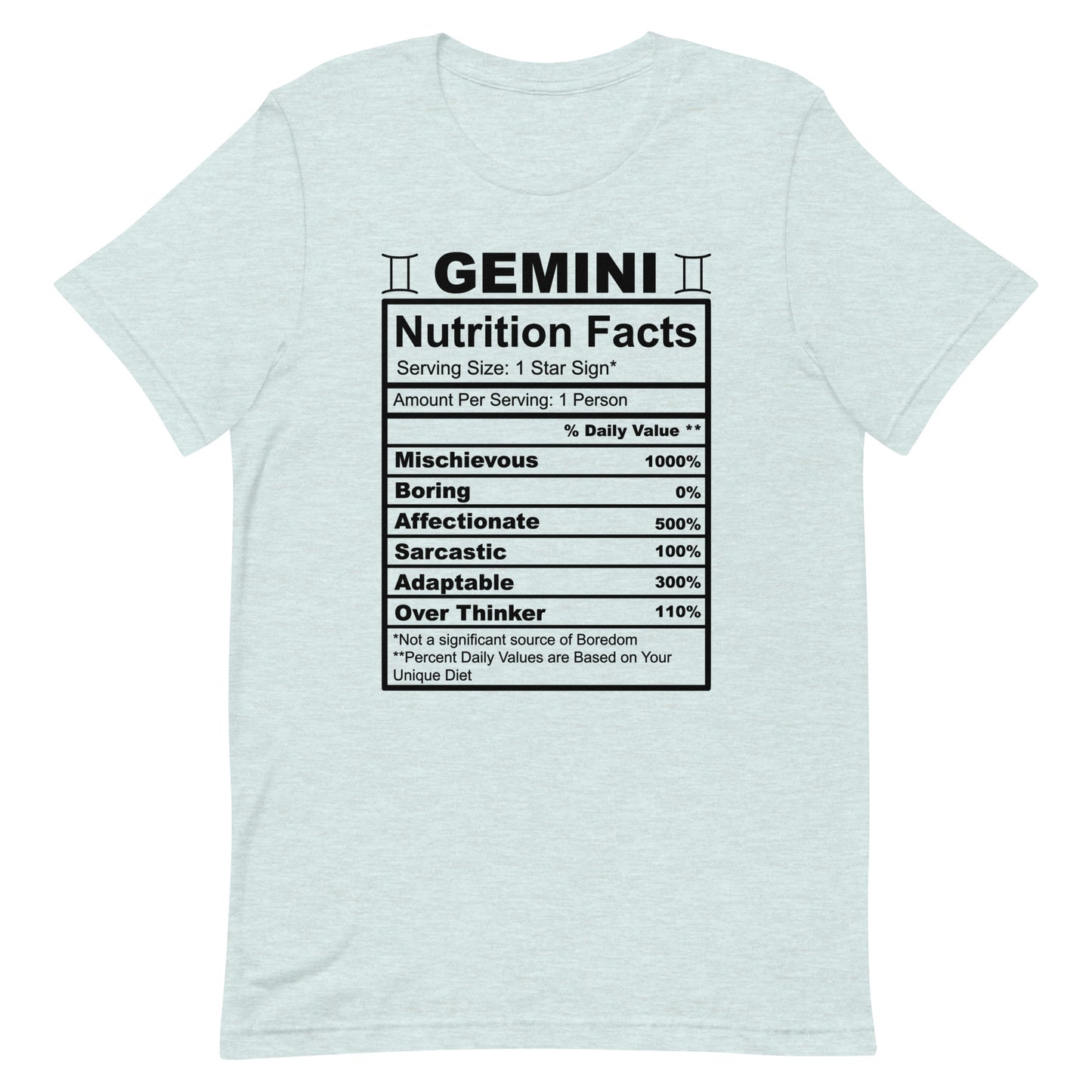GEMINI - XS - Unisex T-Shirt (black letters)