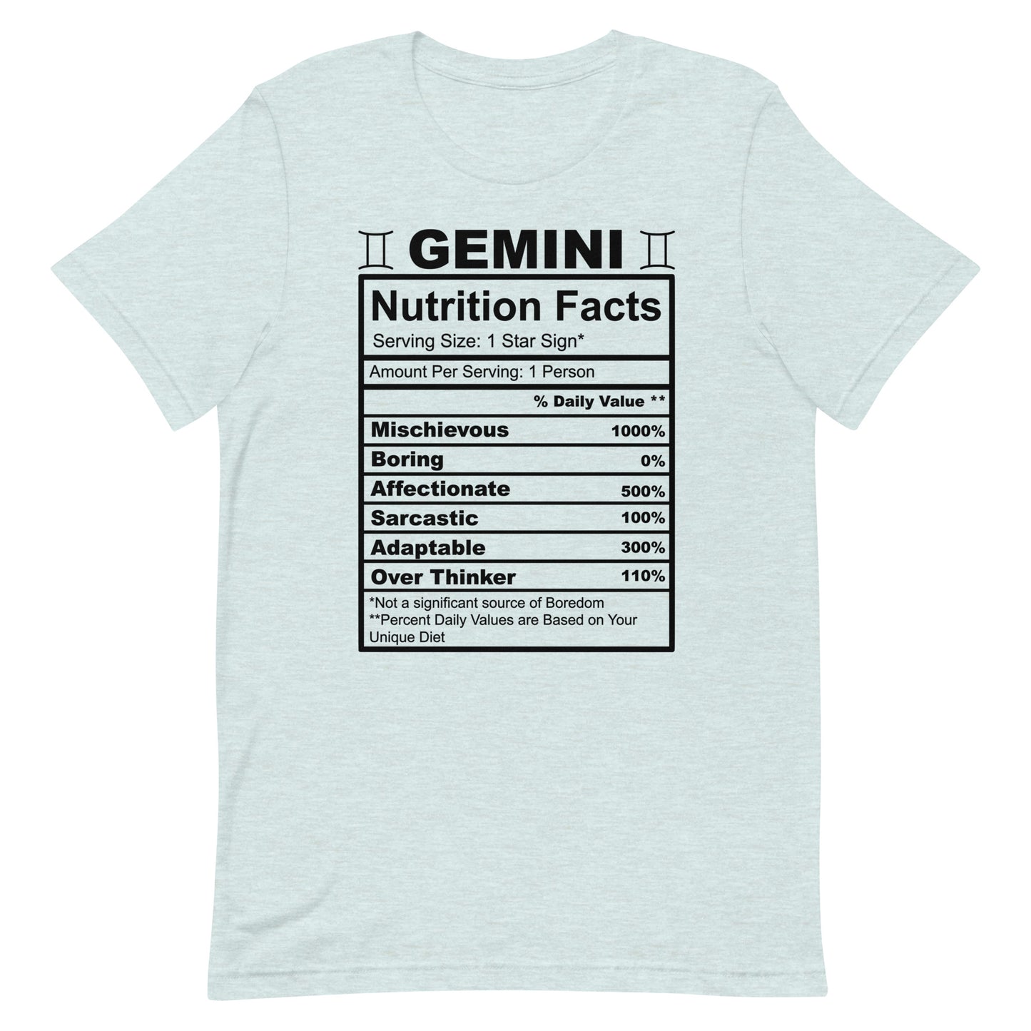 GEMINI - S-M - Unisex T-Shirt (black letters)