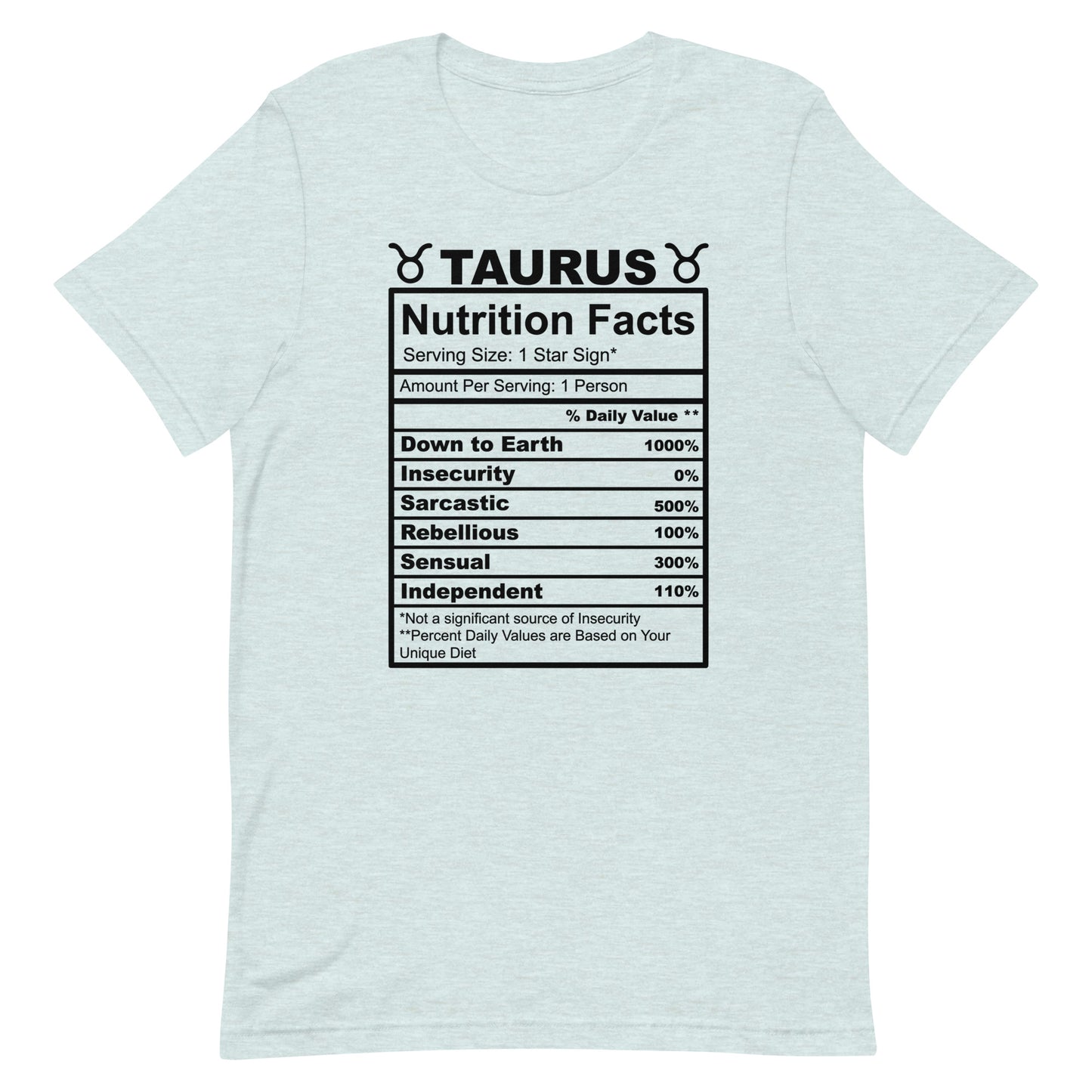TAURUS - L-XL - Unisex T-Shirt (black letters)