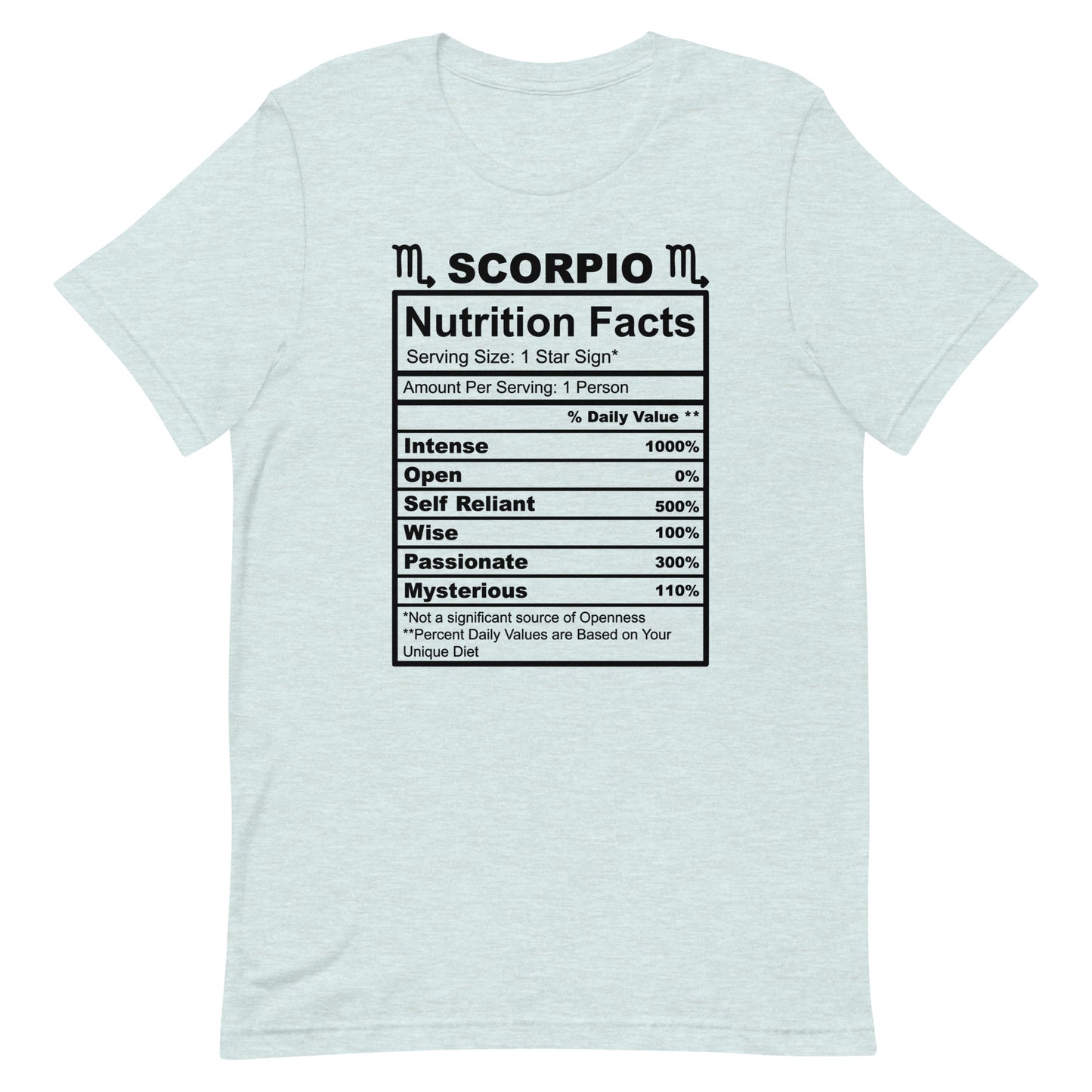 SCORPIO - XS - Unisex T-Shirt (black letters)