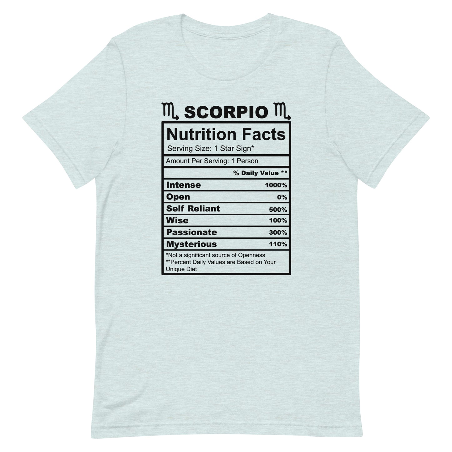SCORPIO - S-M - Unisex T-Shirt (black letters)