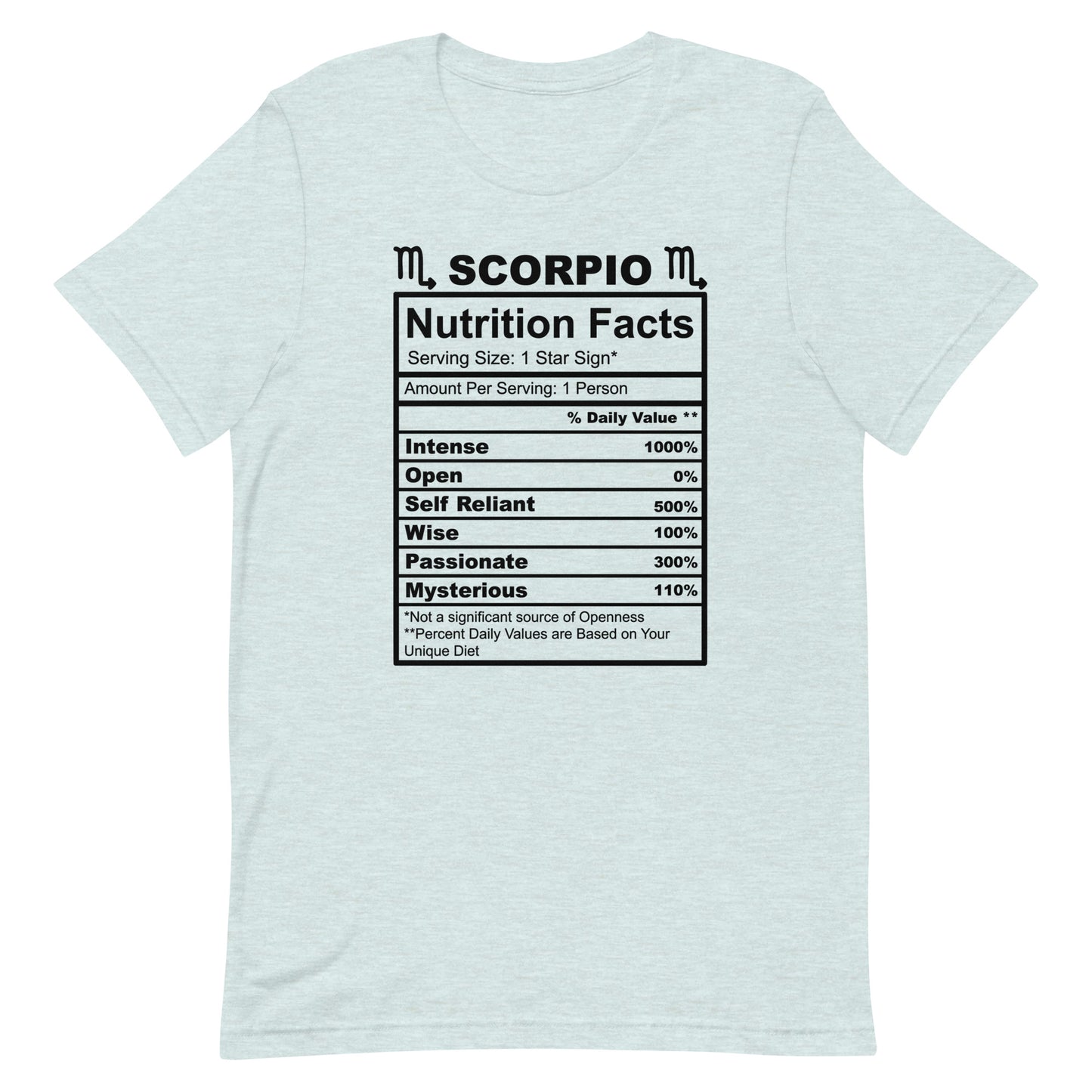 SCORPIO - L-XL - Unisex T-Shirt (black letters)