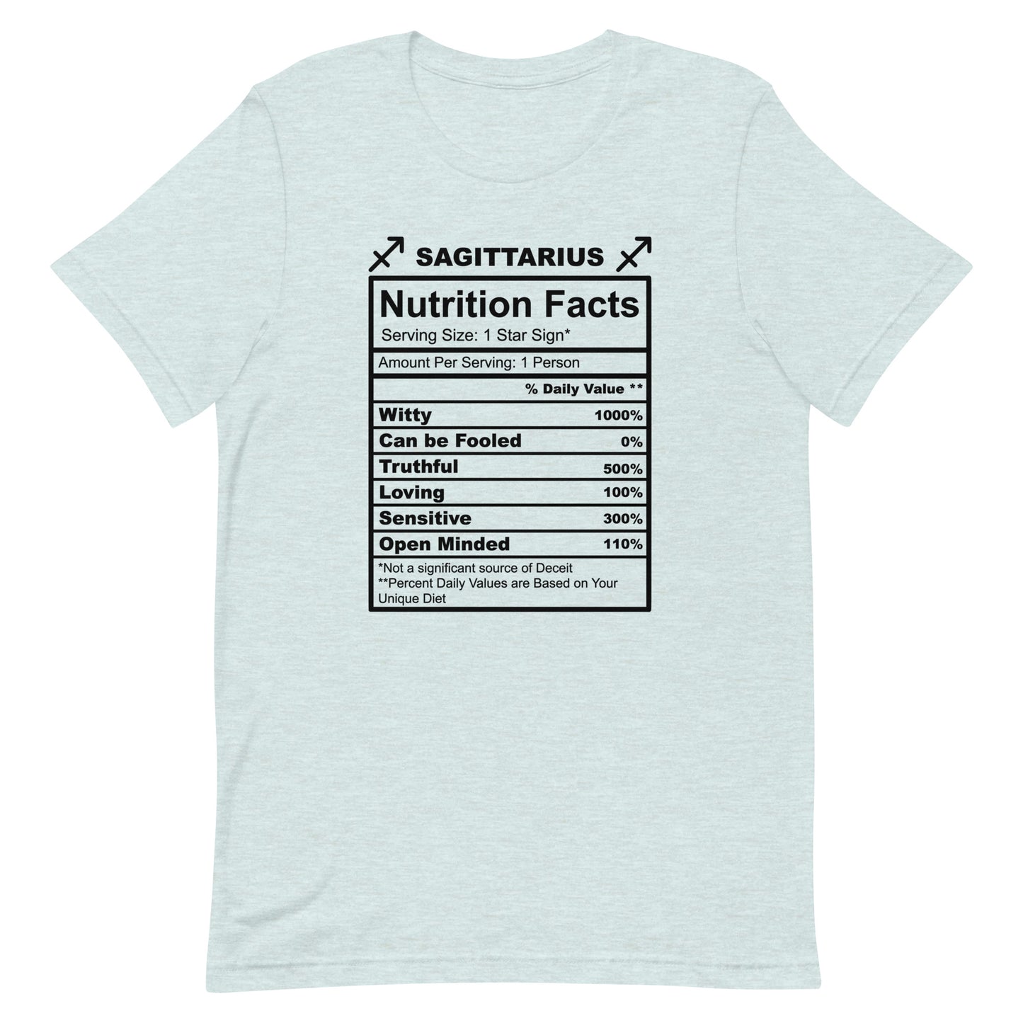 SAGITTARUIS - L-XL - Unisex T-Shirt (black letters)