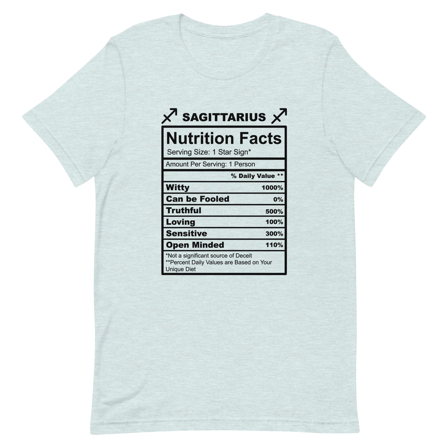 SAGITTARUIS -2XL-3XL - Unisex T-Shirt (black letters)