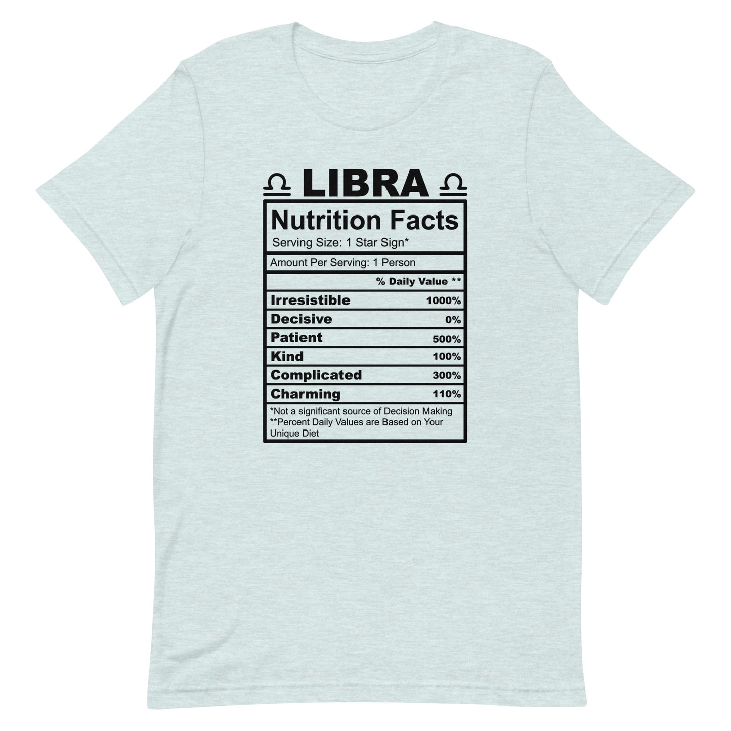 LIBRA - XS - Unisex T-Shirt (black letters)