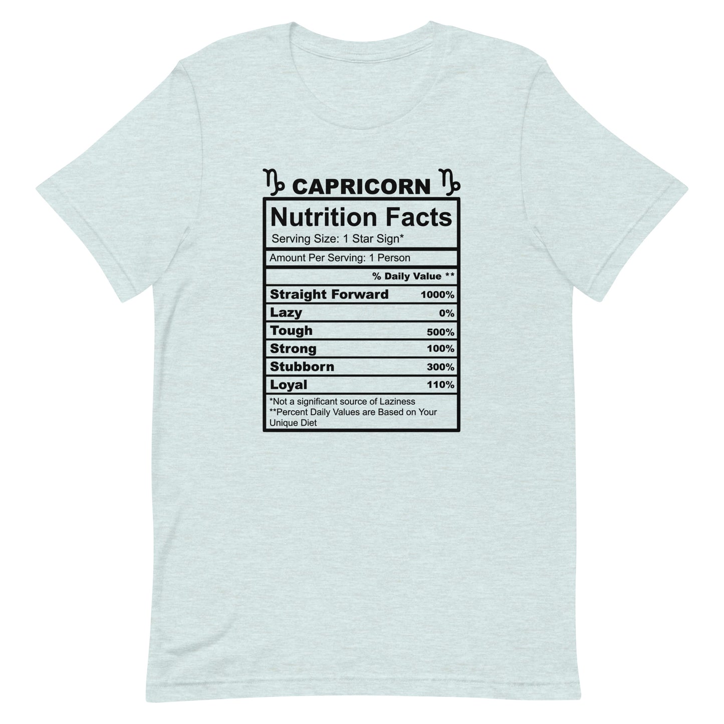 CAPRICORN - S-M - Unisex T-Shirt (black letters)