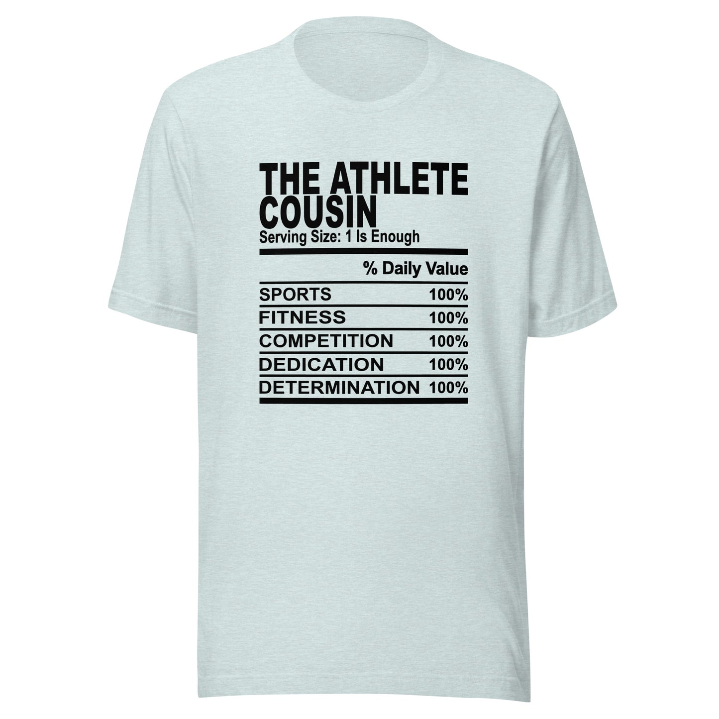 THE ATHLETIC COUSIN - 4XL - Unisex T-Shirt (black print)