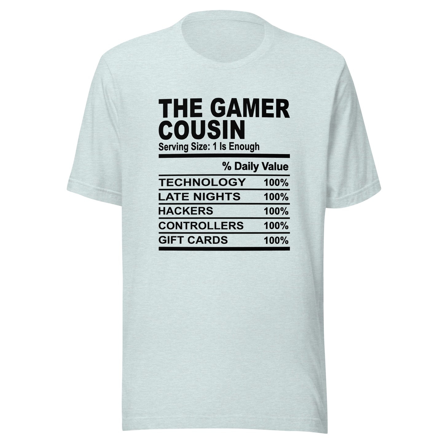 THE GAMER COUSIN - 4XL - Unisex T-Shirt (black print)