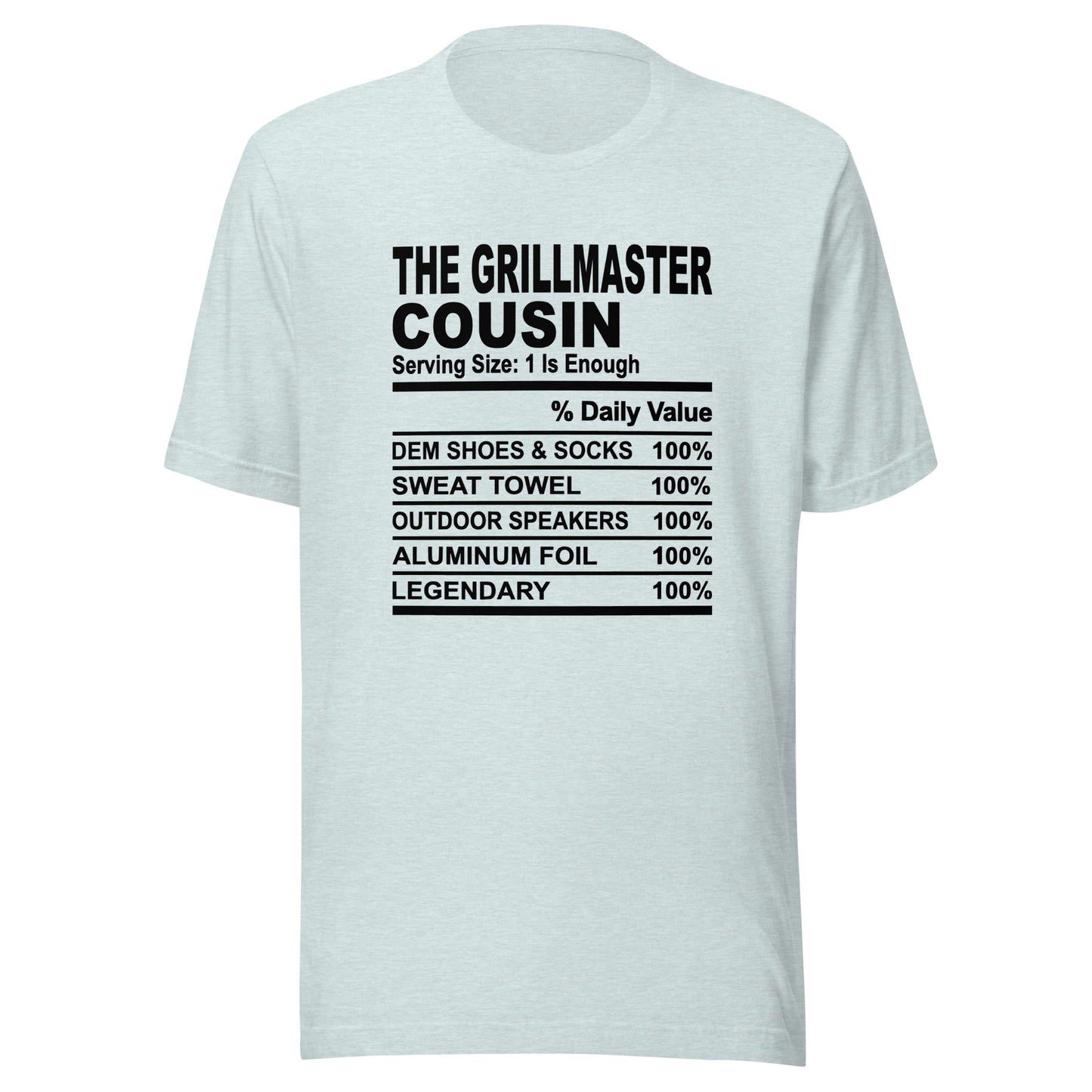 THE GRILLMASTER COUSIN - 2XL-3XL - Unisex T-Shirt (black print)