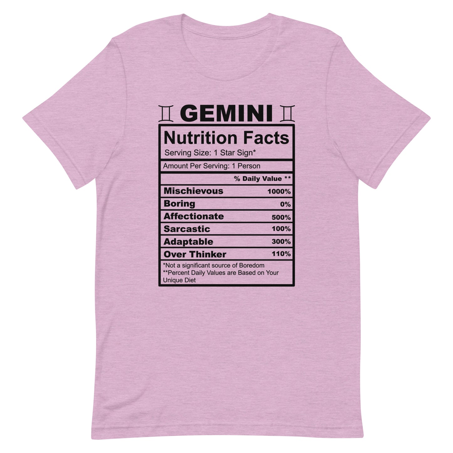 GEMINI - XS - Unisex T-Shirt (black letters)