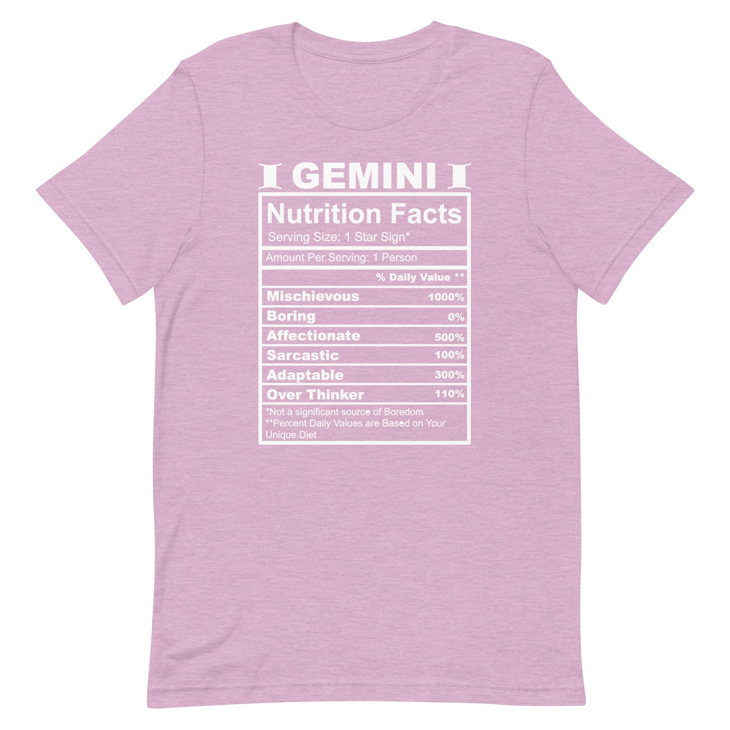 GEMINI - L-XL - Unisex T-Shirt (white letters)