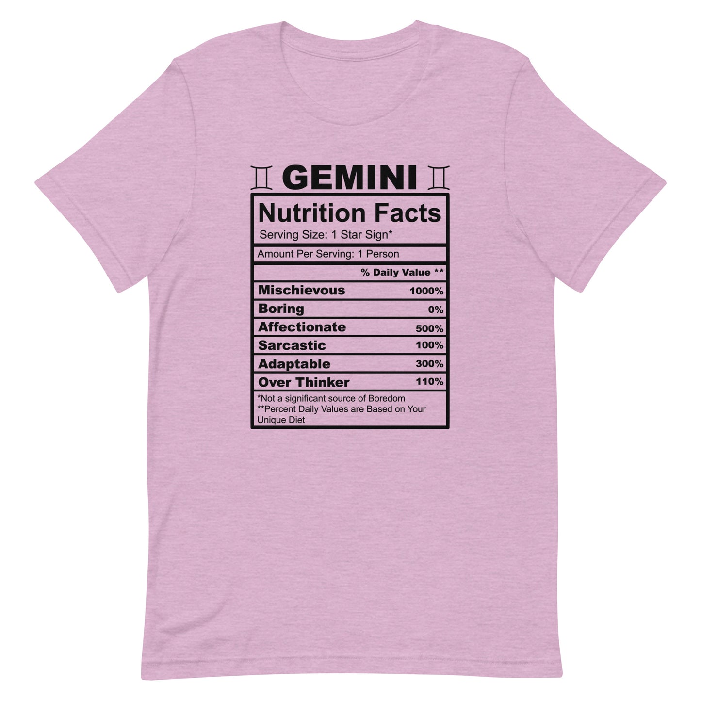 GEMINI - 2XL-3XL - Unisex T-Shirt (black letters)