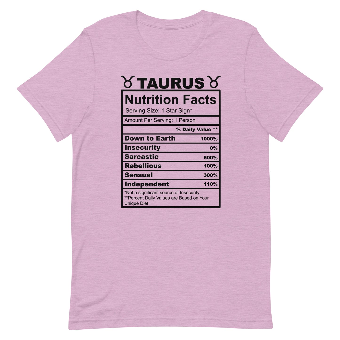 TAURUS - L-XL - Unisex T-Shirt (black letters)