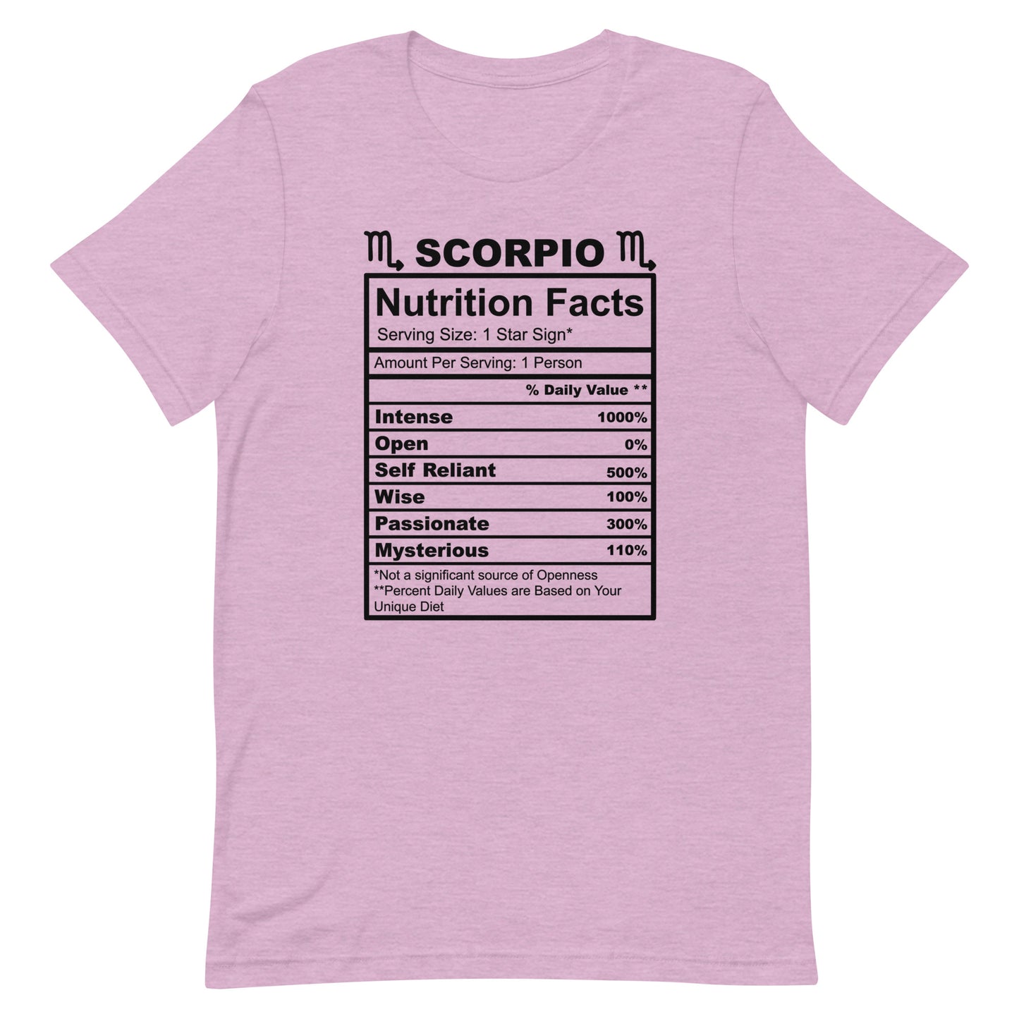 SCORPIO - S-M - Unisex T-Shirt (black letters)