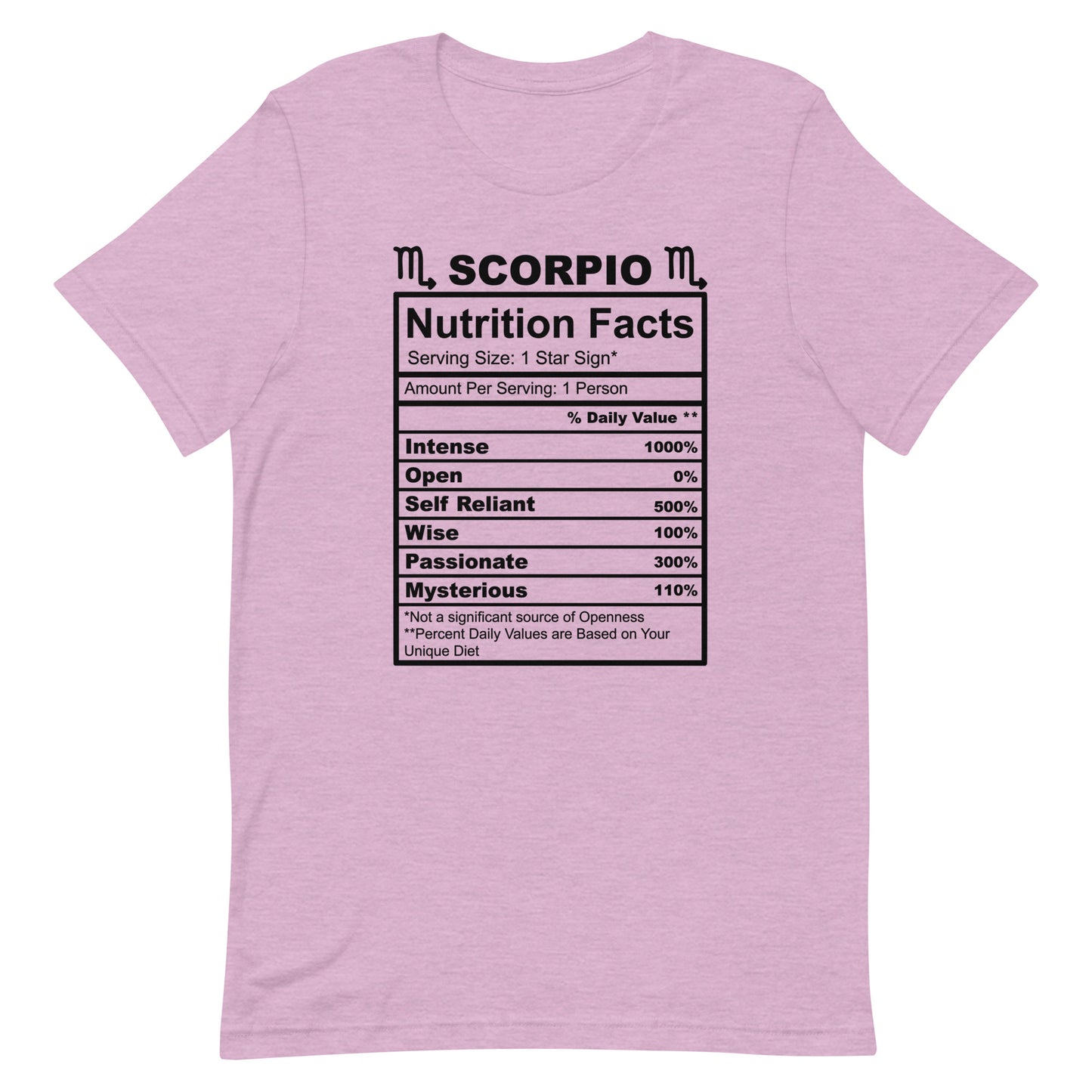 SCORPIO - L-XL - Unisex T-Shirt (black letters)