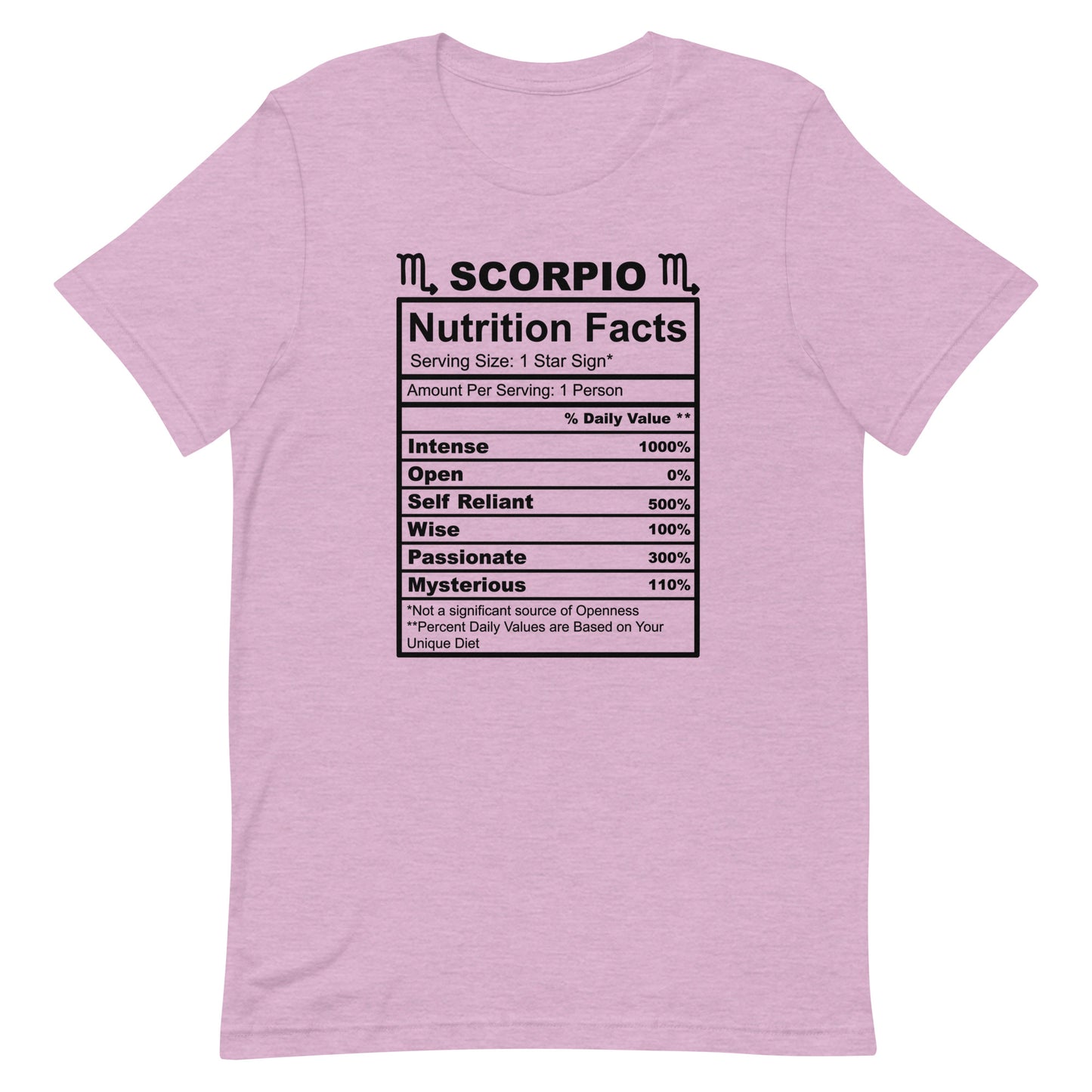 SCORPIO - 2XL-3XL - Unisex T-Shirt (black letters)
