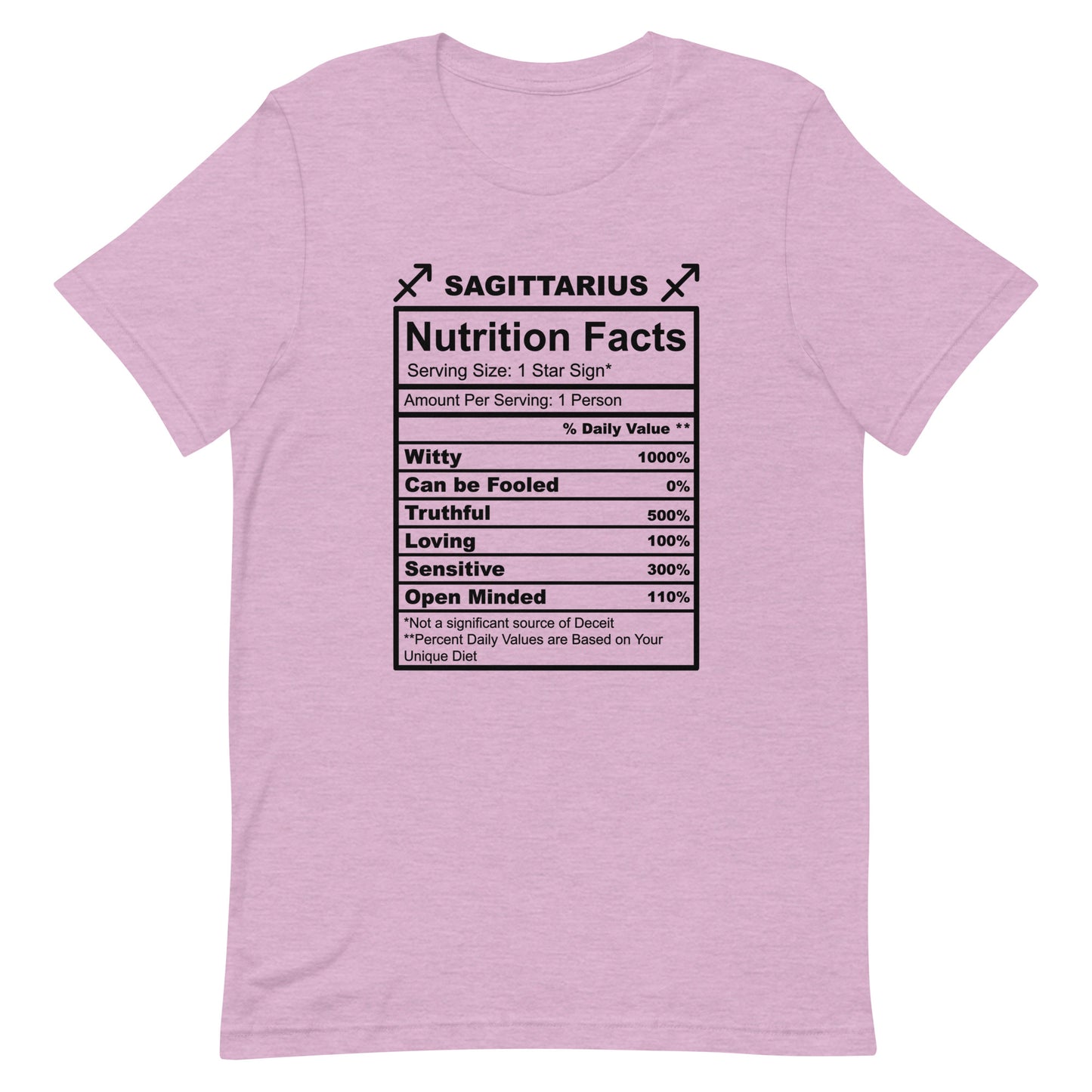 SAGITTARUIS -2XL-3XL - Unisex T-Shirt (black letters)