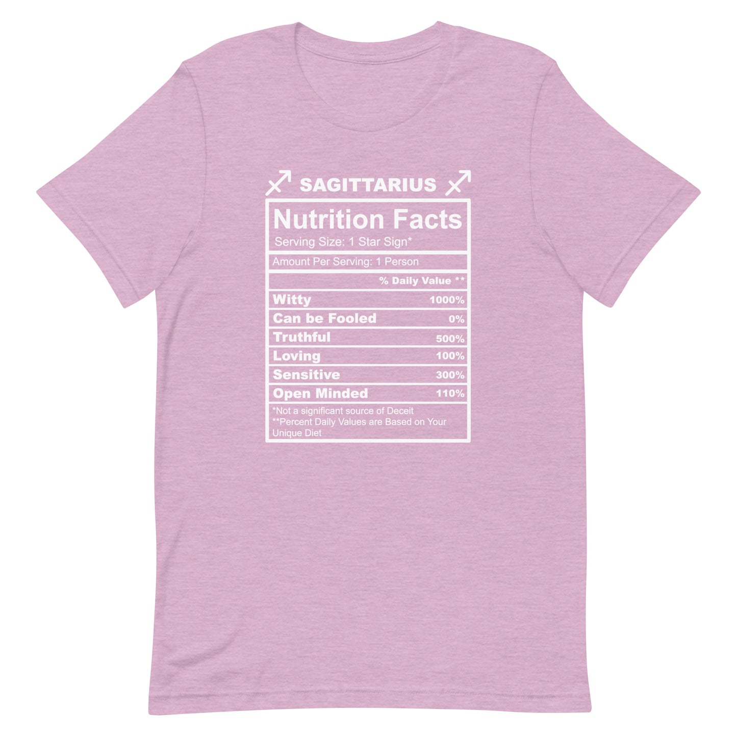 SAGITTARUIS -2XL-3XL - Unisex T-Shirt (white letters)