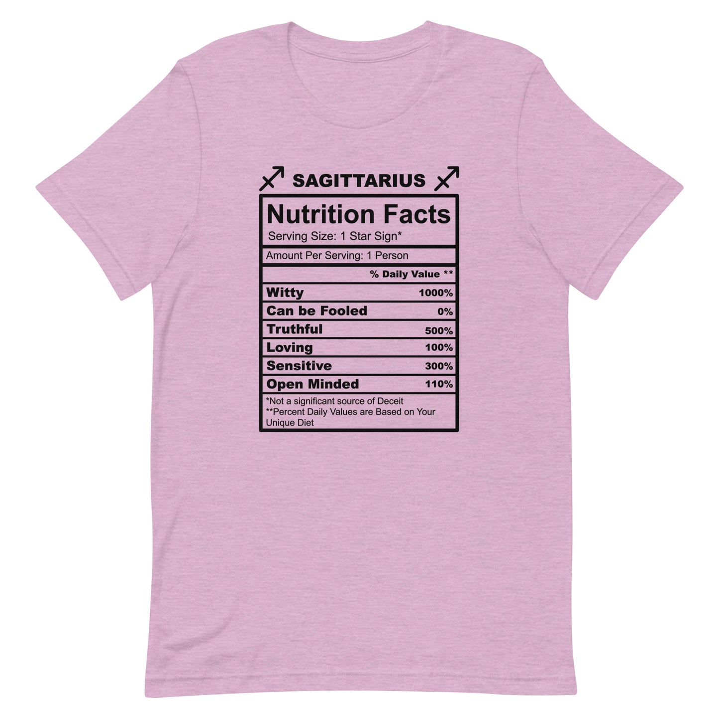SAGITTARUIS -4XL-5XL - Unisex T-Shirt (black letters)