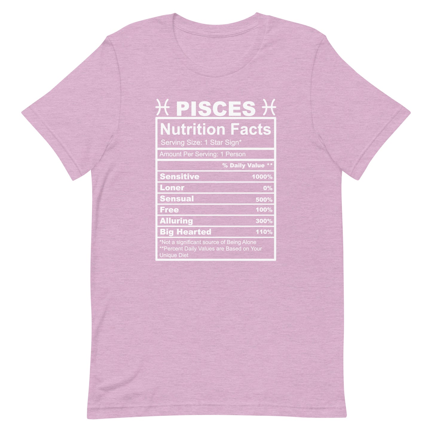 PISCES - 2XL-3XL - Unisex T-Shirt (white letters)