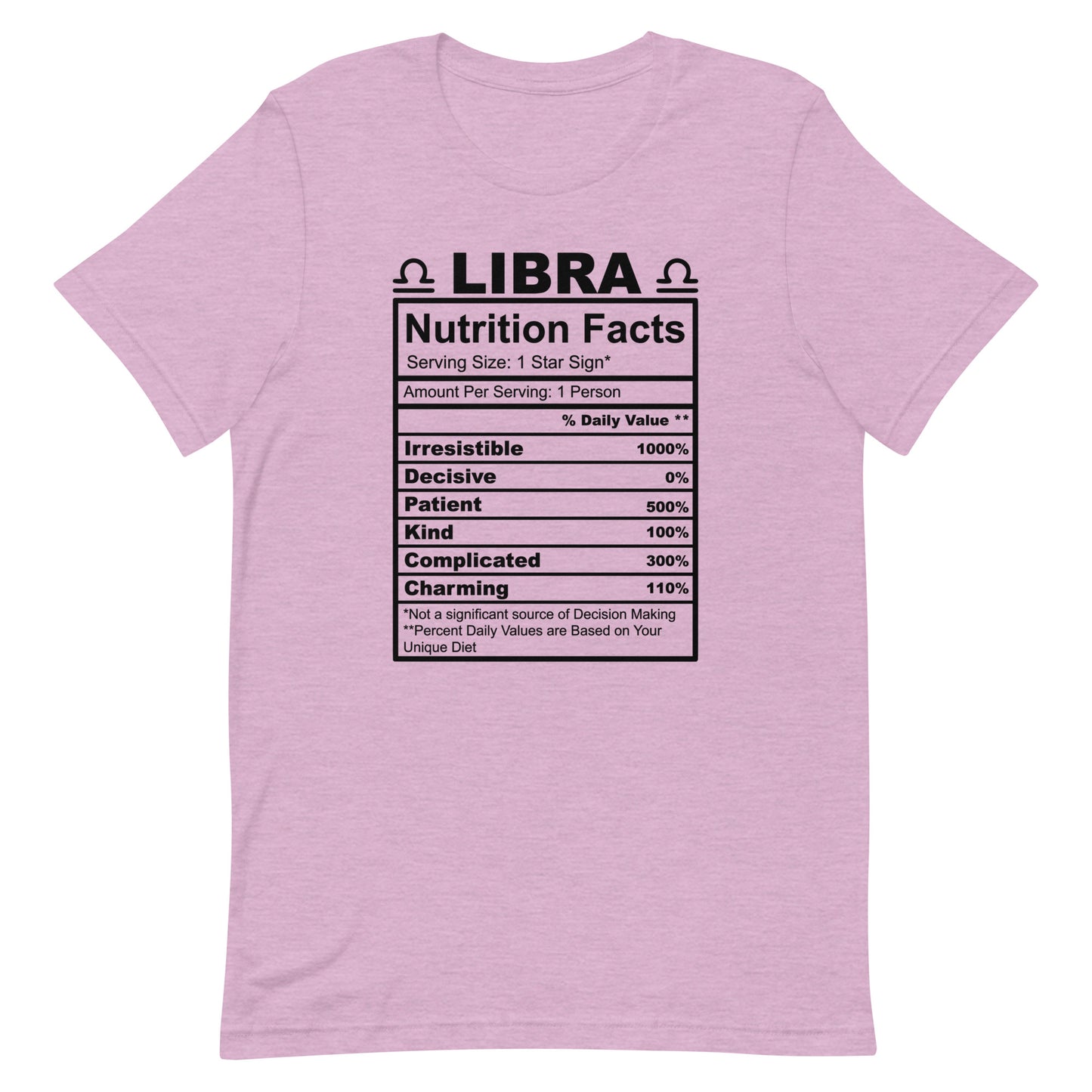 LIBRA - XS - Unisex T-Shirt (black letters)