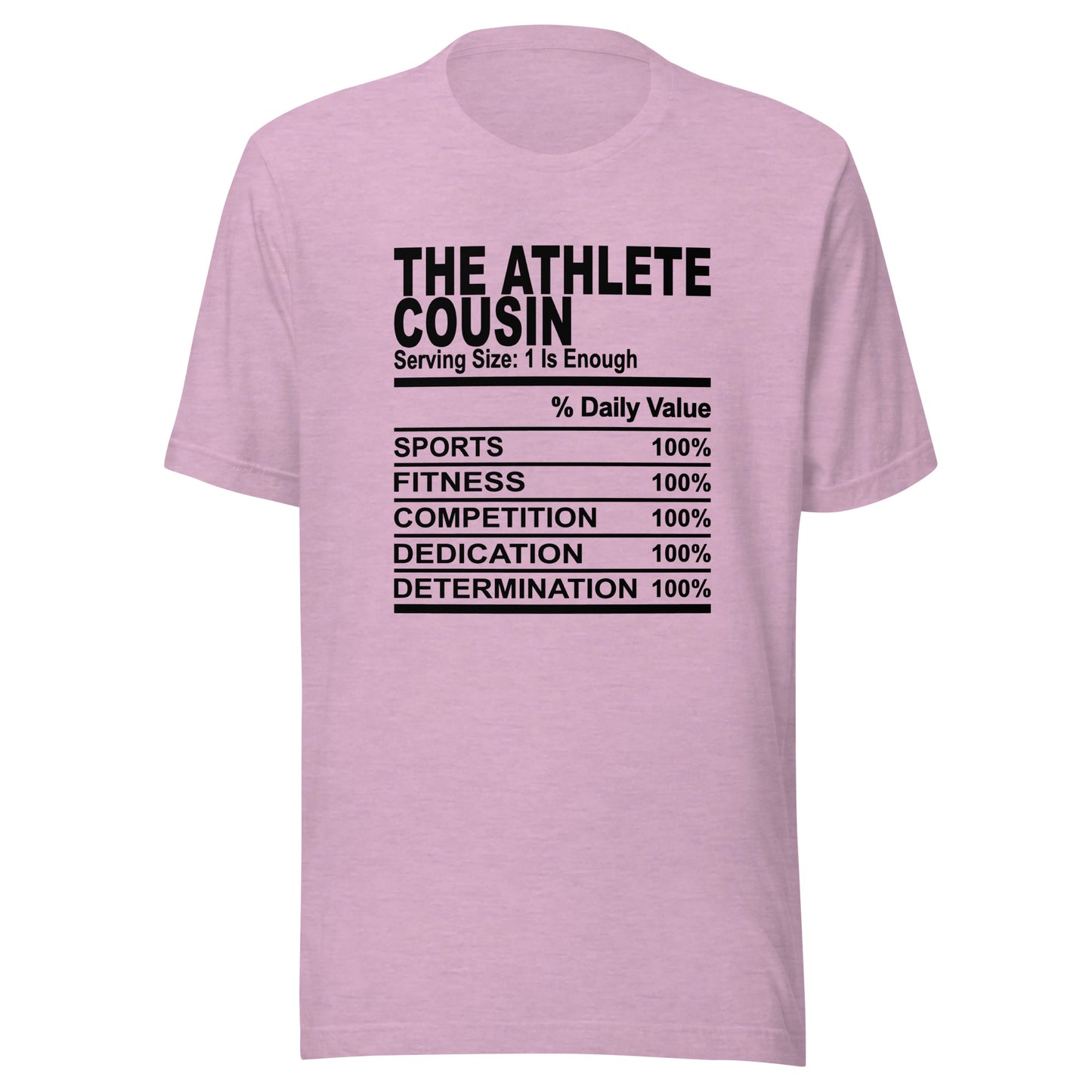 THE ATHLETIC COUSIN - 4XL - Unisex T-Shirt (black print)