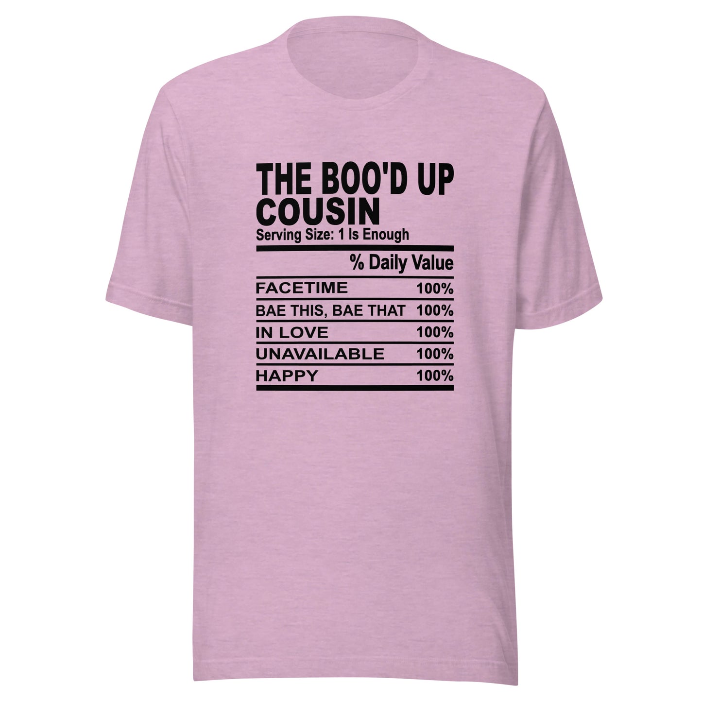 THE BOO'D UP COUSIN - 4XL - Unisex T-Shirt (black print)