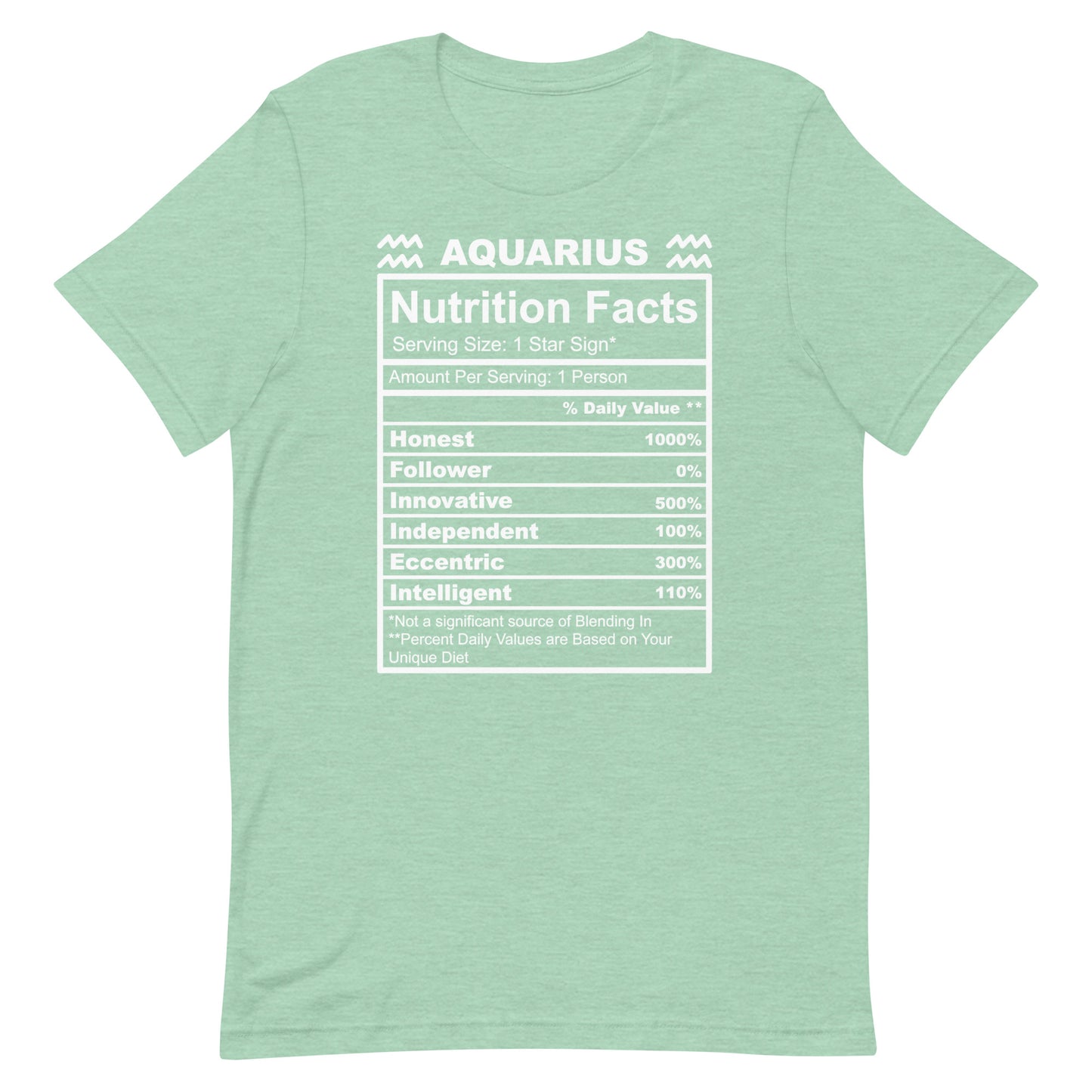 AQUARIUS - XS - Unisex T-Shirt (white letters)