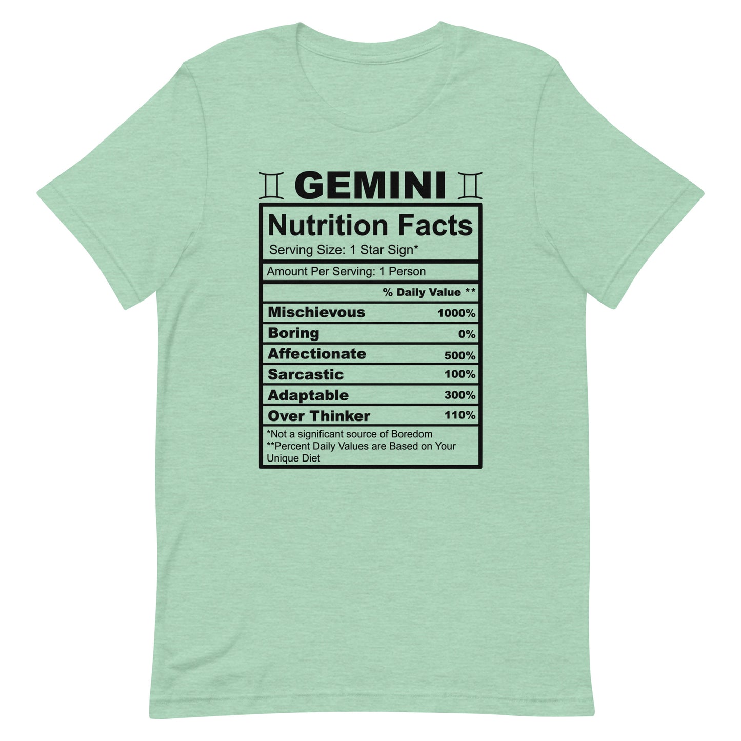 GEMINI - XS - Unisex T-Shirt (black letters)