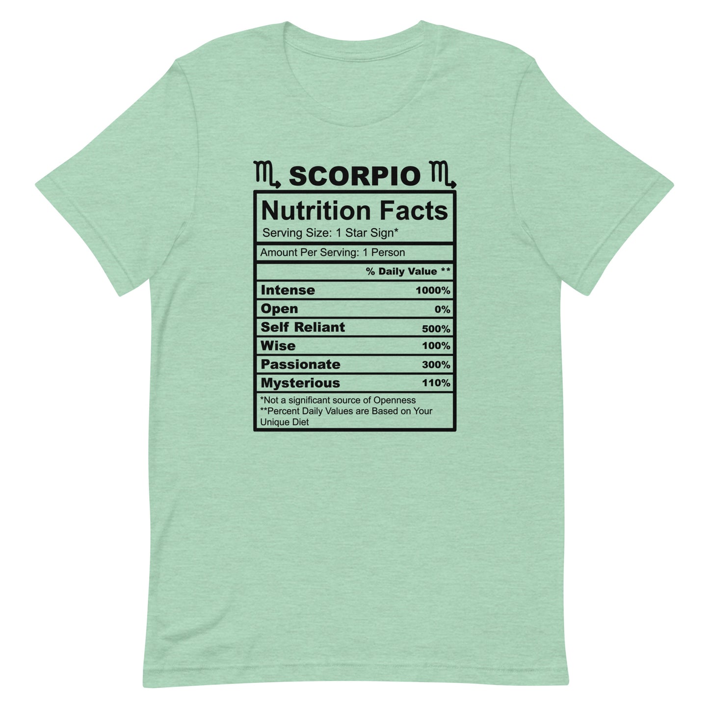 SCORPIO - S-M - Unisex T-Shirt (black letters)