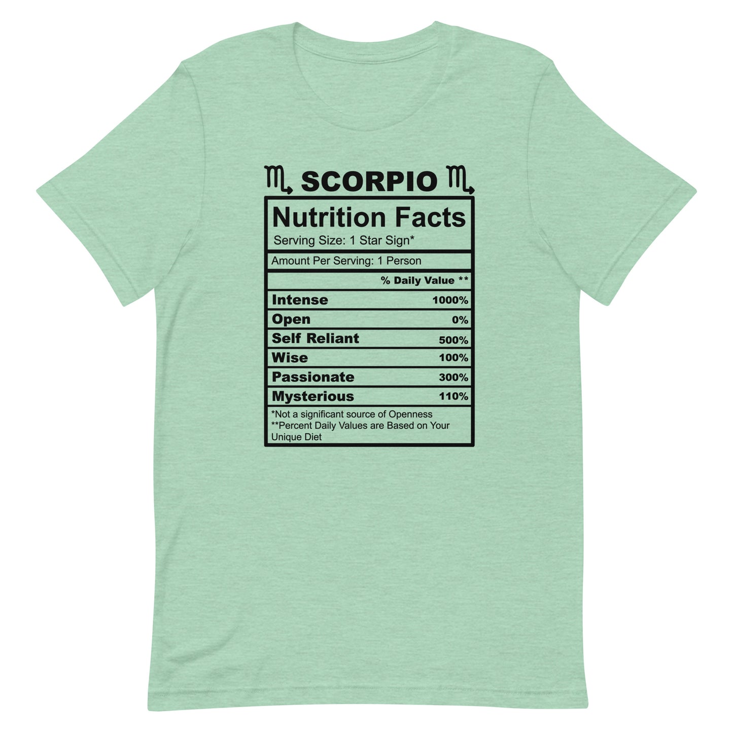 SCORPIO - L-XL - Unisex T-Shirt (black letters)