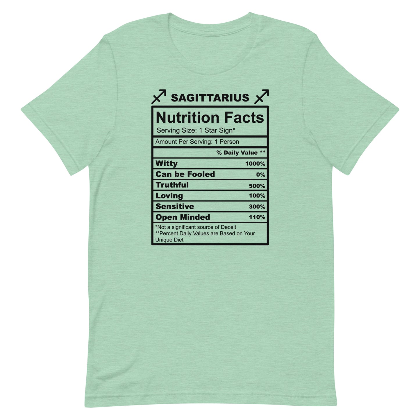SAGITTARUIS - S-M - Unisex T-Shirt (black letters)