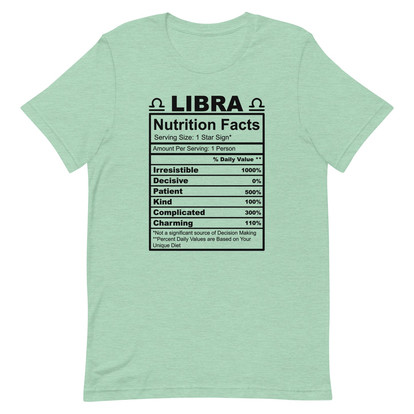 LIBRA - XS - Unisex T-Shirt (black letters)