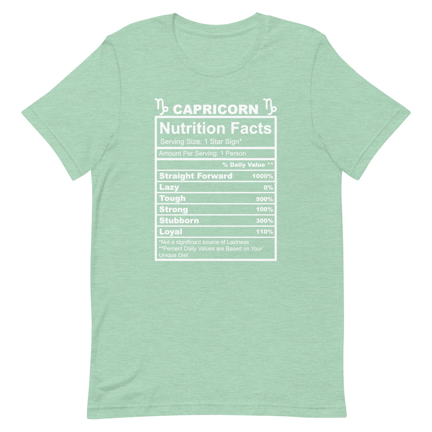 CAPRICORN - 2XL-3XL - Unisex T-Shirt (black letters)