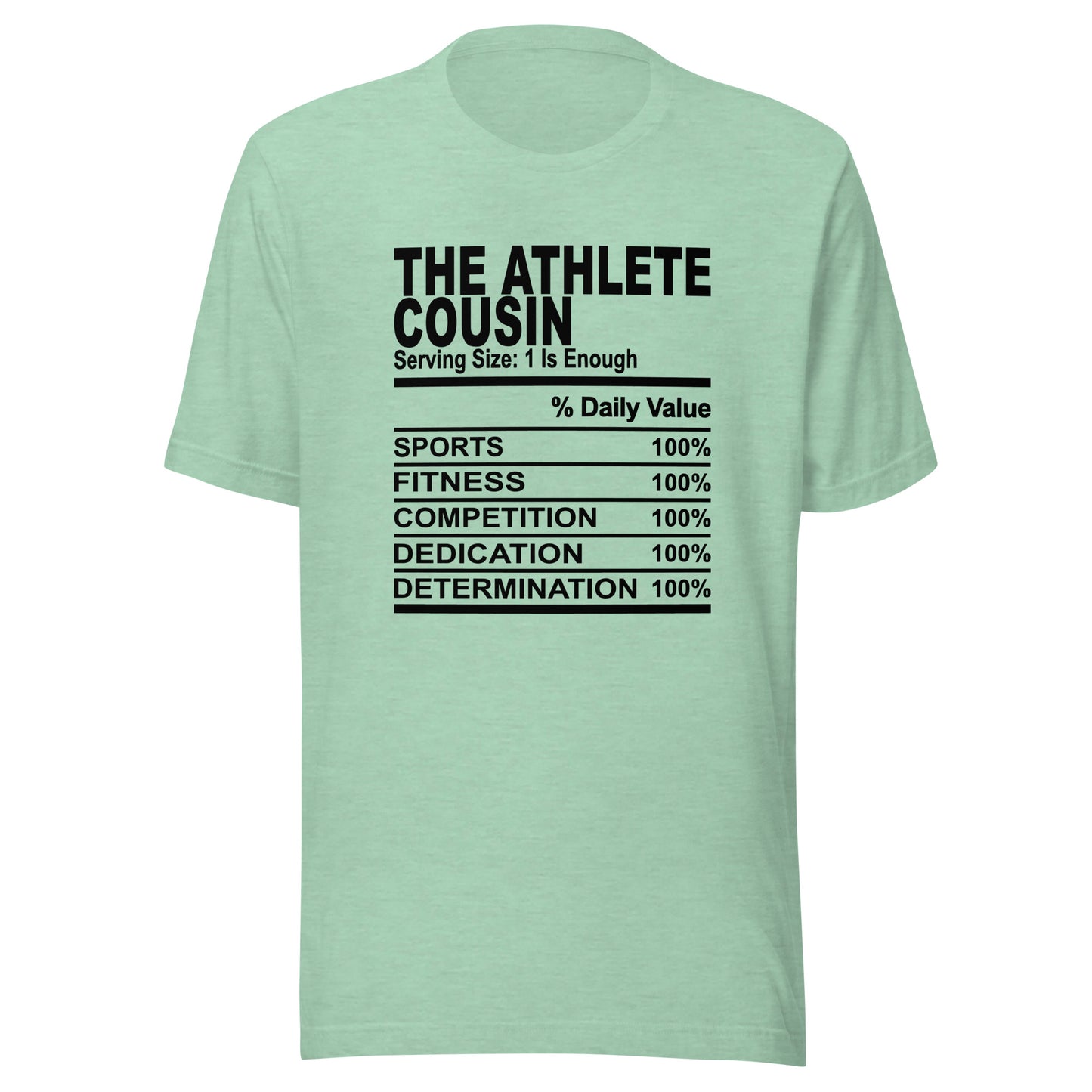 THE ATHLETIC COUSIN - 4XL - Unisex T-Shirt (black print)