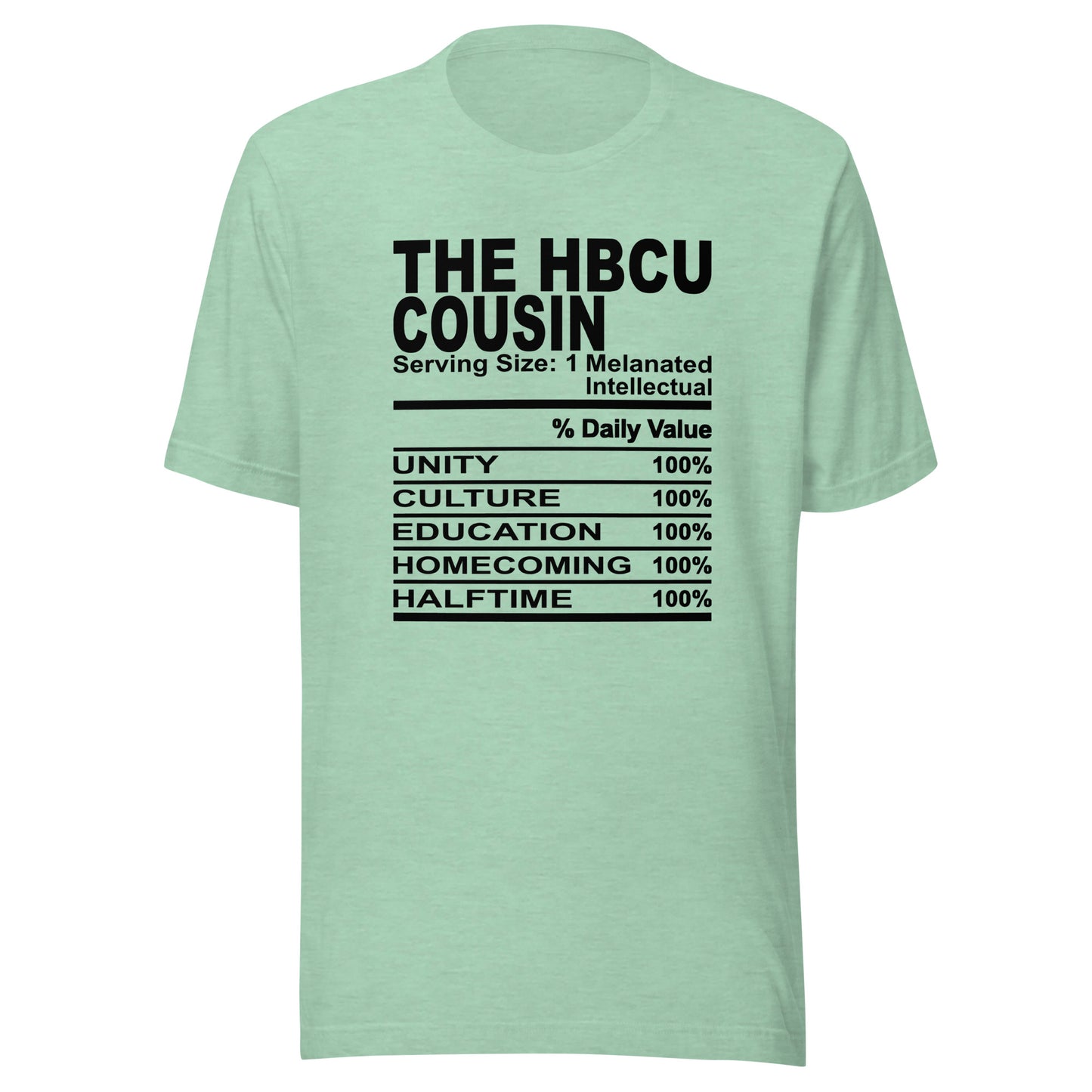 THE HBCU COUSIN - 4XL - Unisex T-Shirt (black print)