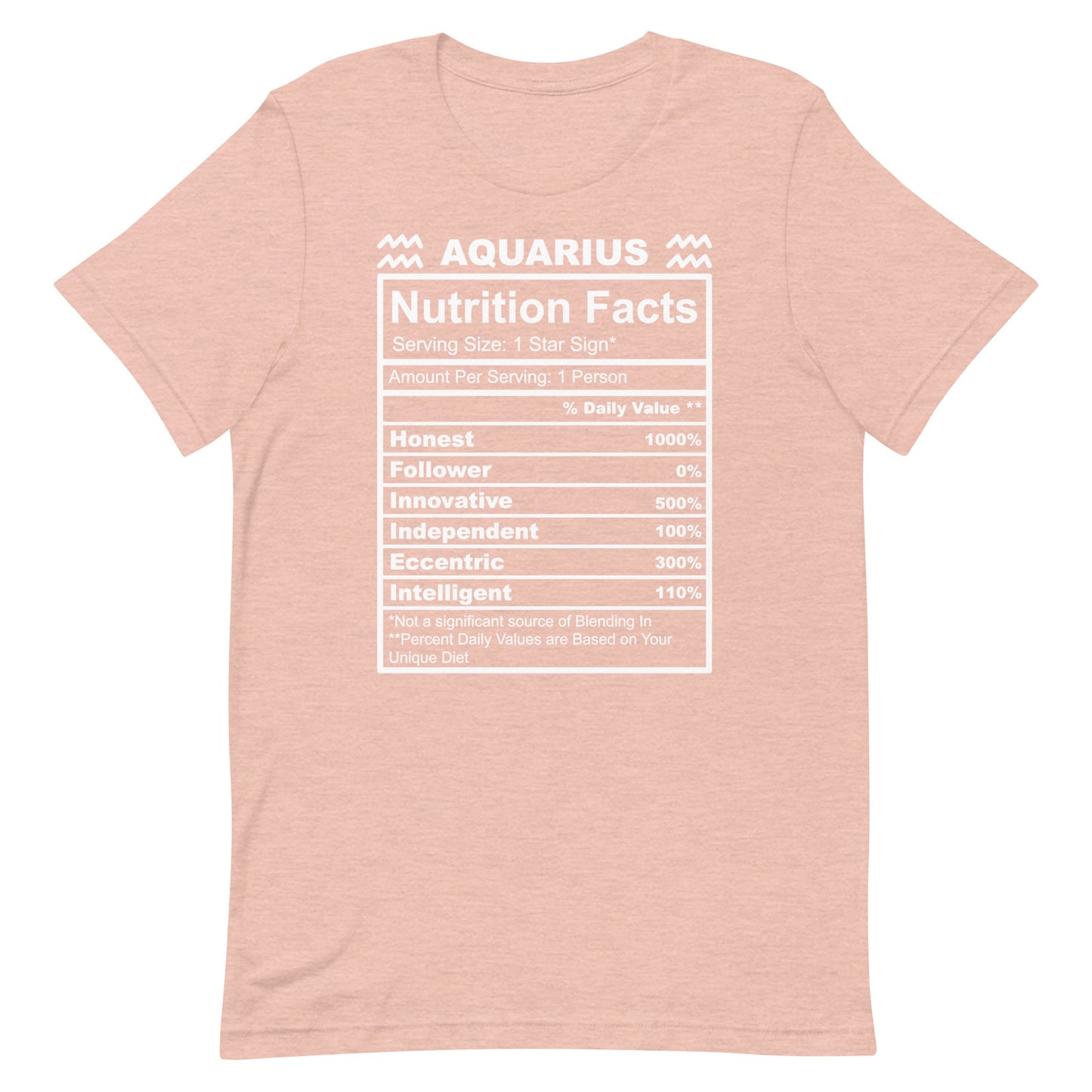 AQUARIUS - XS - Unisex T-Shirt (white letters)