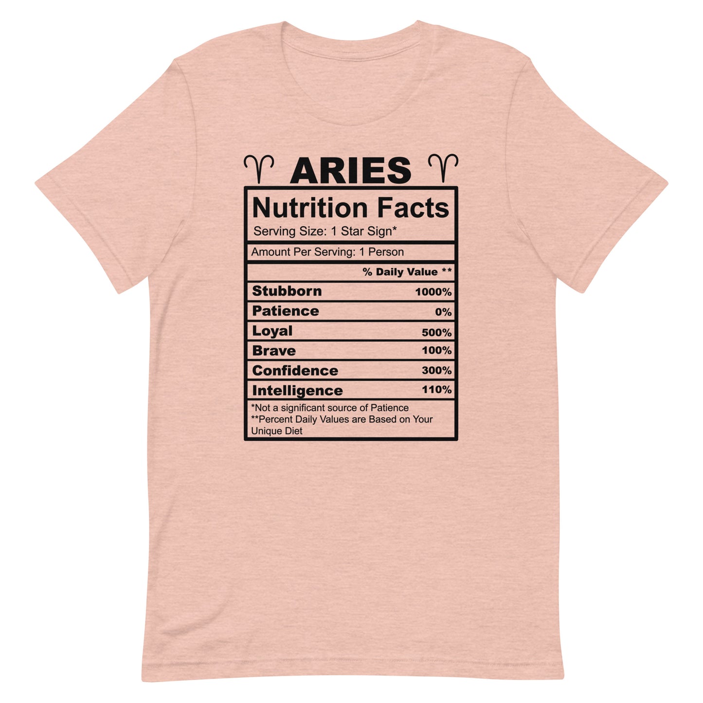 ARIES - XS - Unisex T-Shirt (black letters)