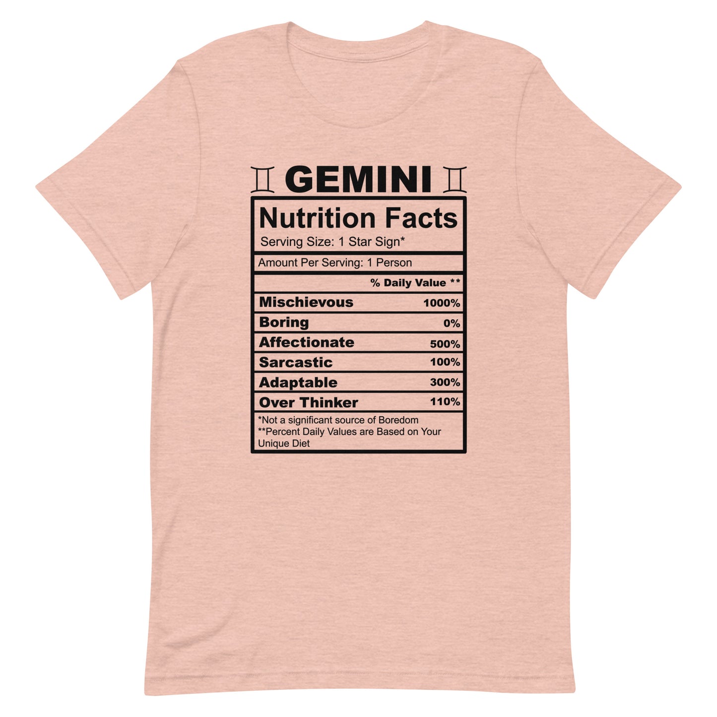 GEMINI - XS - Unisex T-Shirt (black letters)