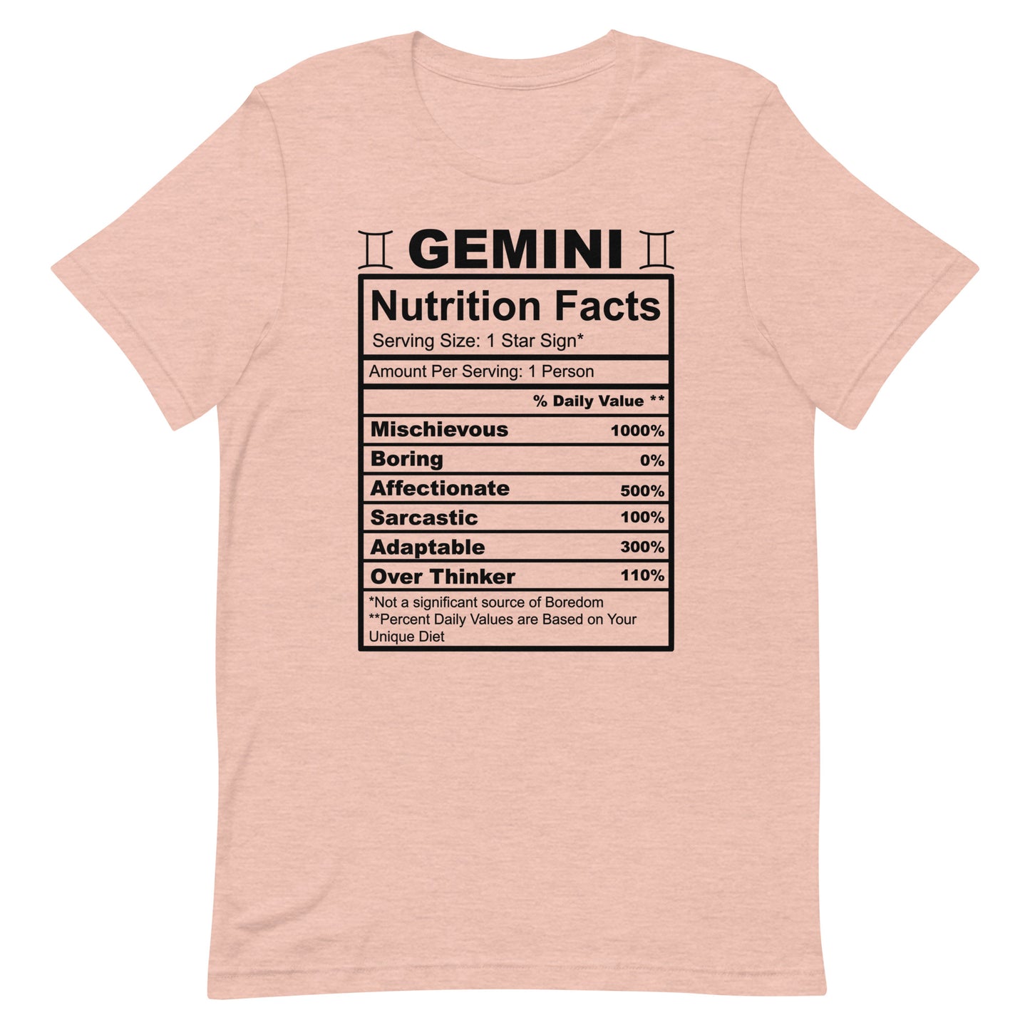 GEMINI - S-M - Unisex T-Shirt (black letters)