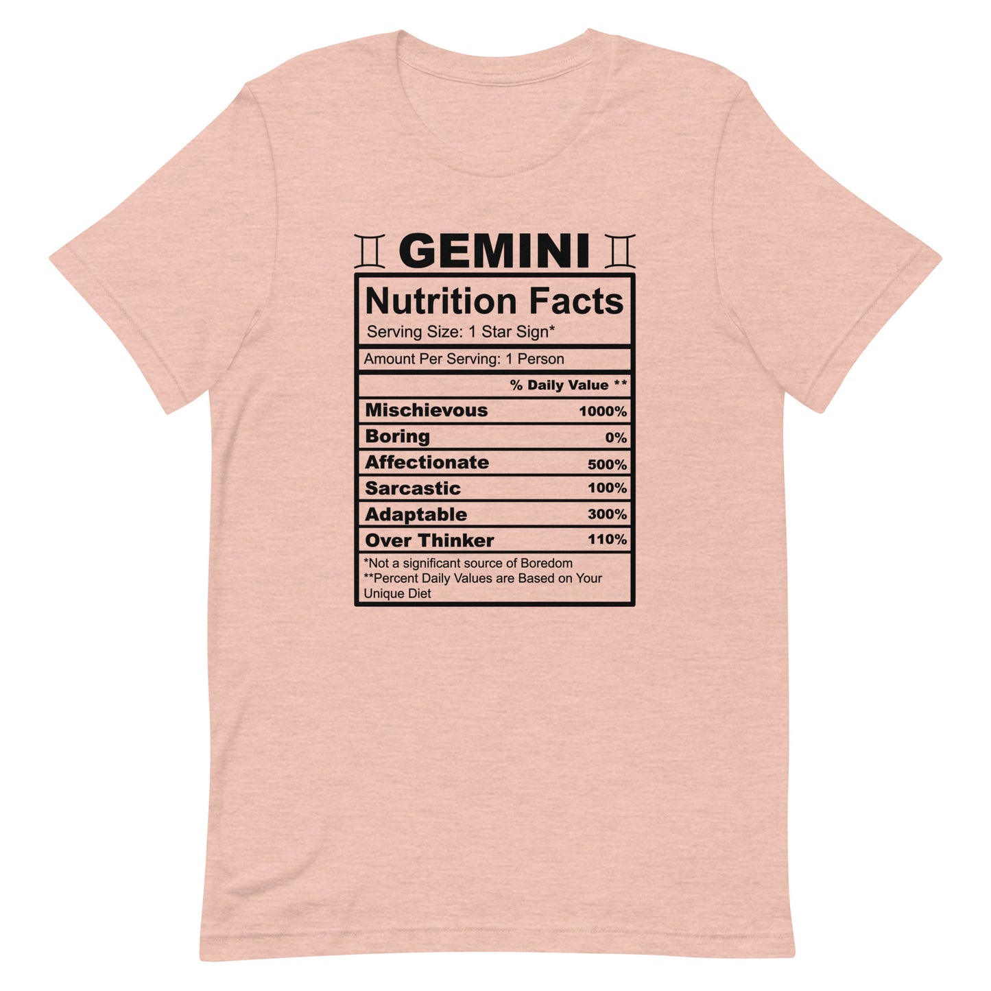 GEMINI - 2XL-3XL - Unisex T-Shirt (black letters)