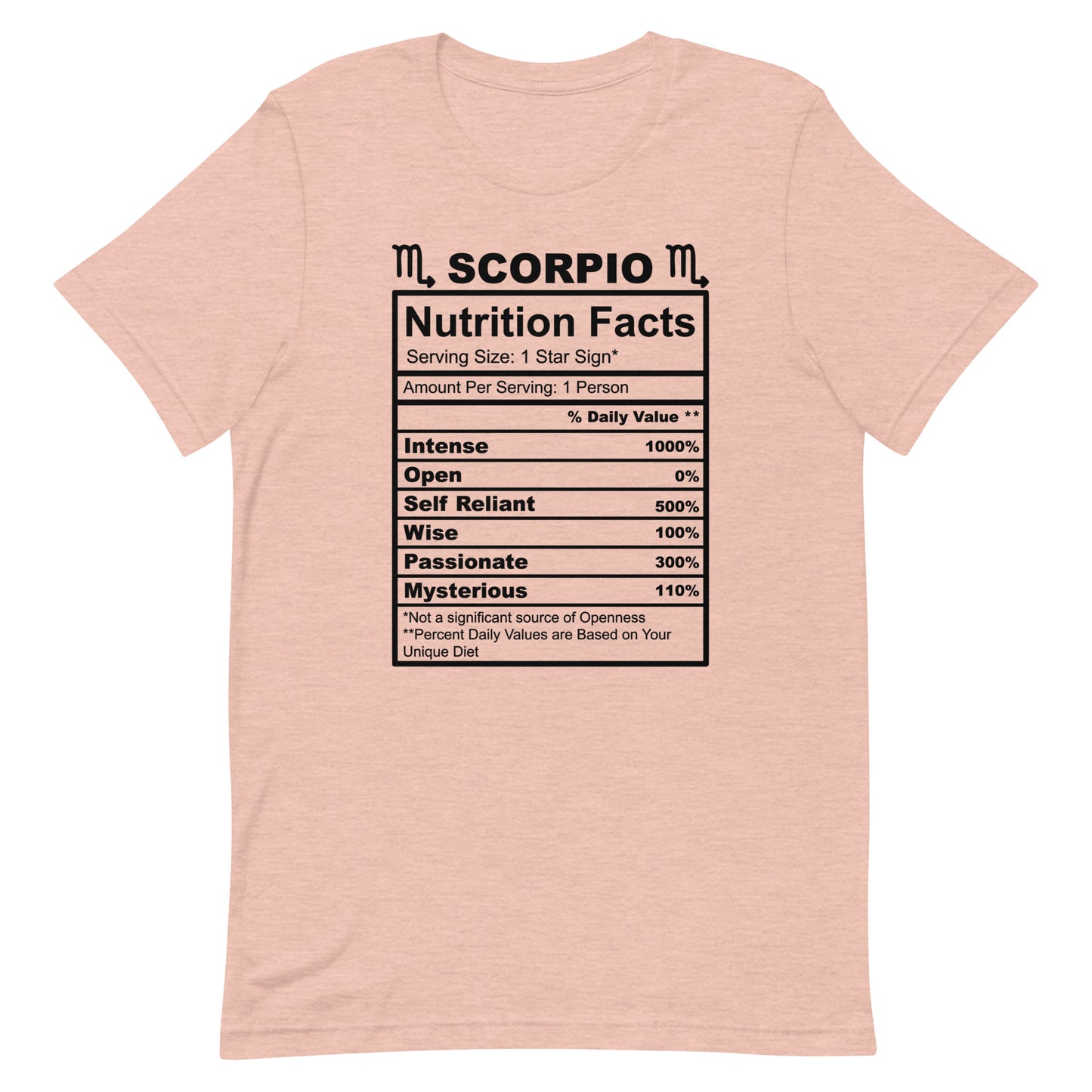 SCORPIO - XS - Unisex T-Shirt (black letters)