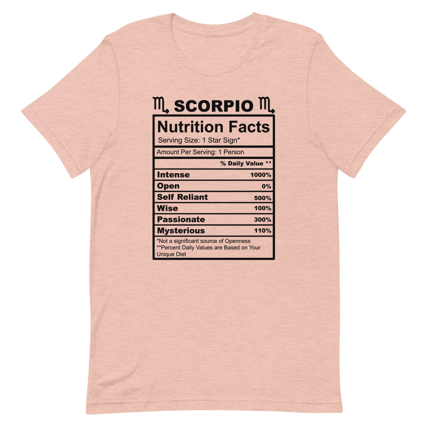 SCORPIO - S-M - Unisex T-Shirt (black letters)