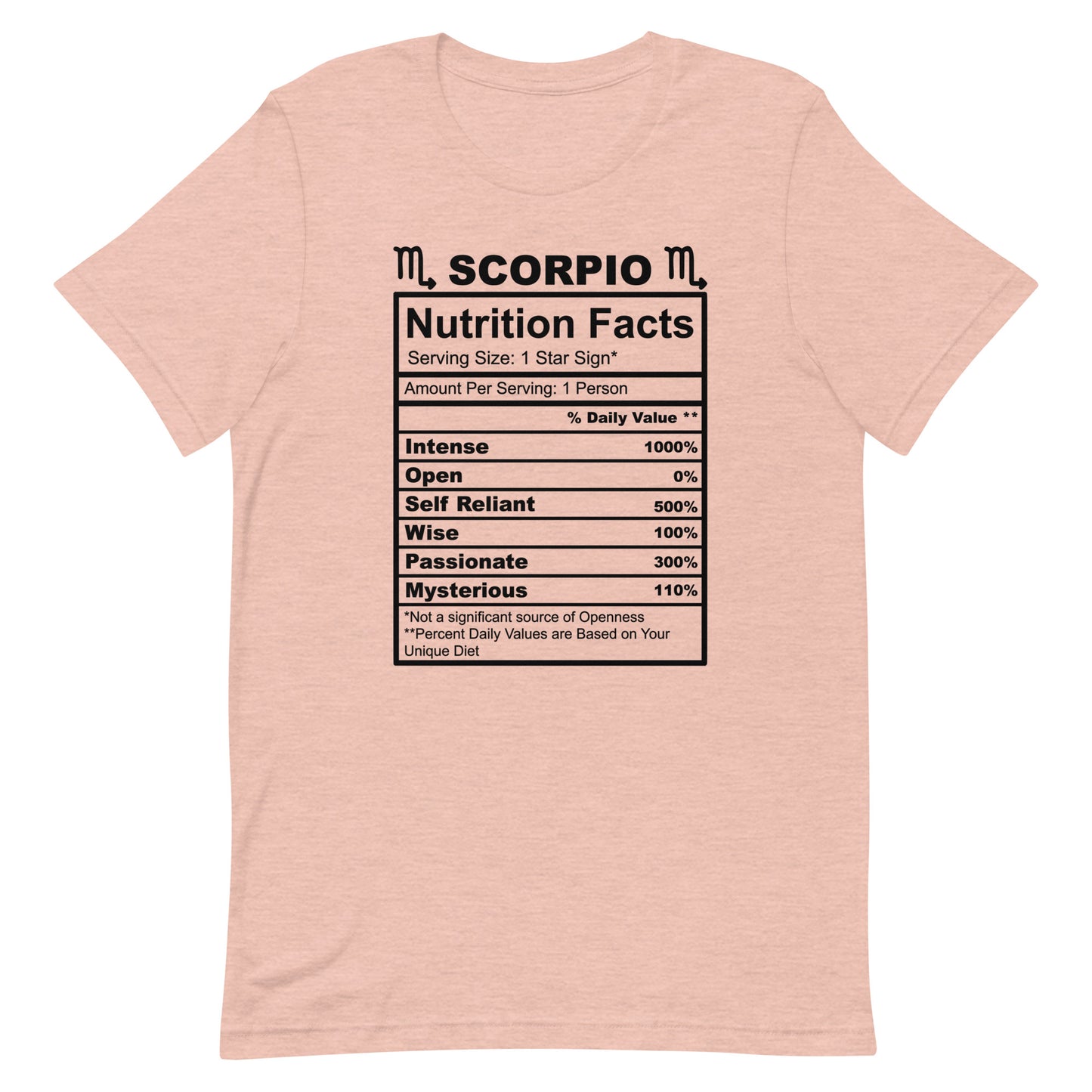 SCORPIO - L-XL - Unisex T-Shirt (black letters)