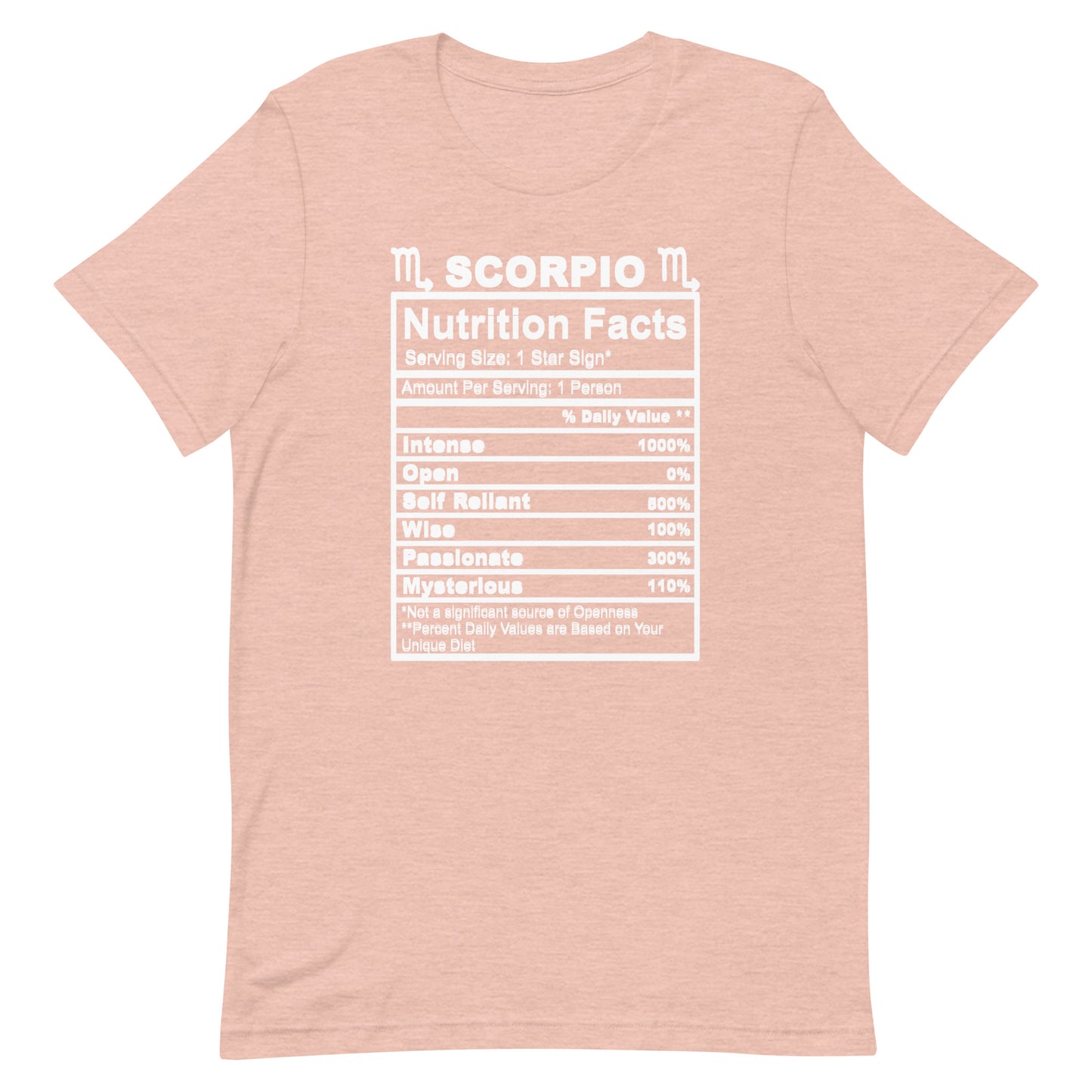 SCORPIO - 2XL-3XL - Unisex T-Shirt (white letters)