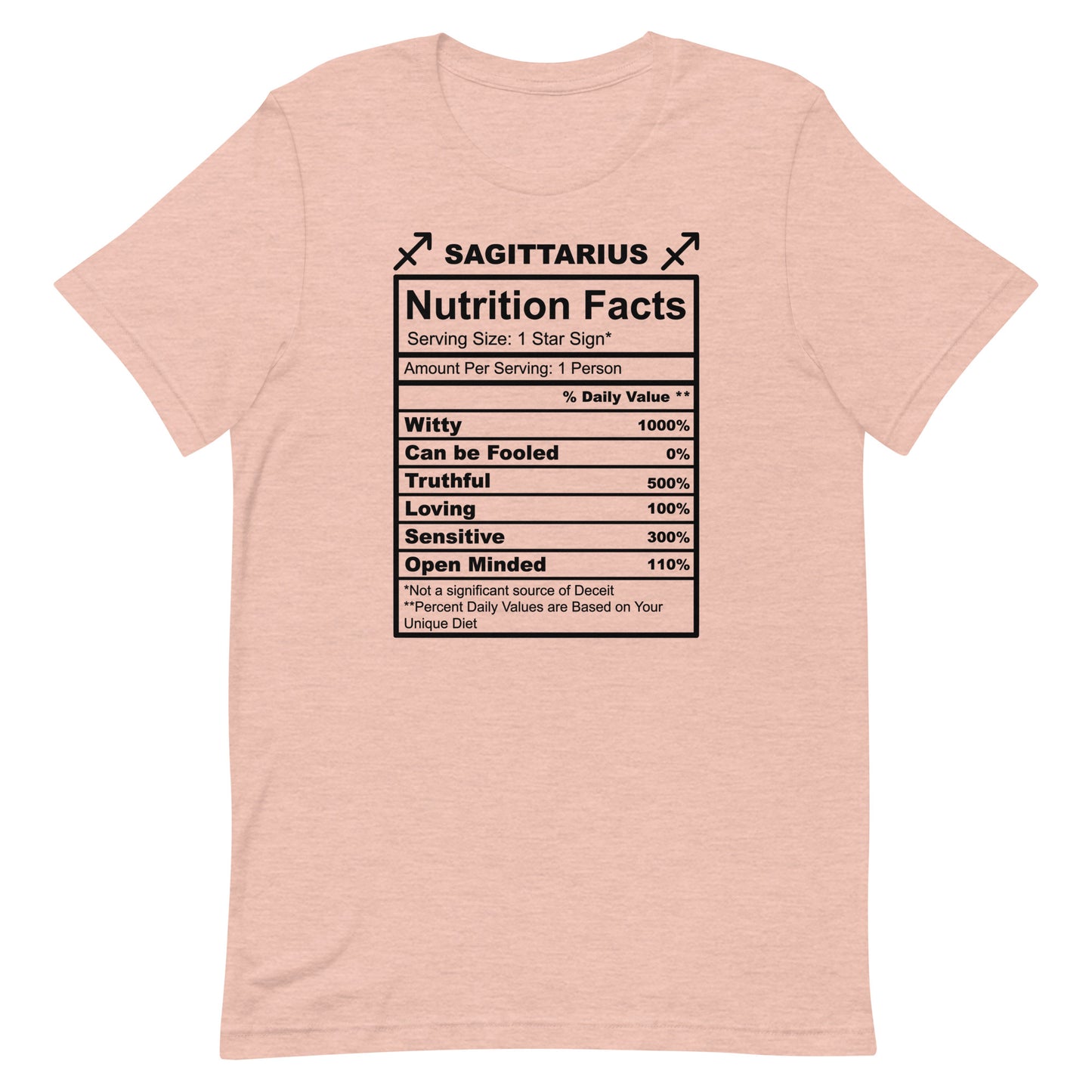 SAGITTARUIS - S-M - Unisex T-Shirt (black letters)