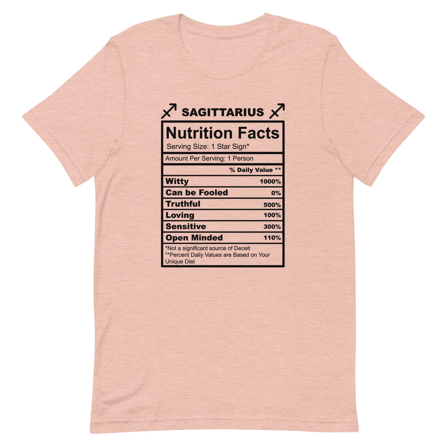 SAGITTARUIS - L-XL - Unisex T-Shirt (black letters)