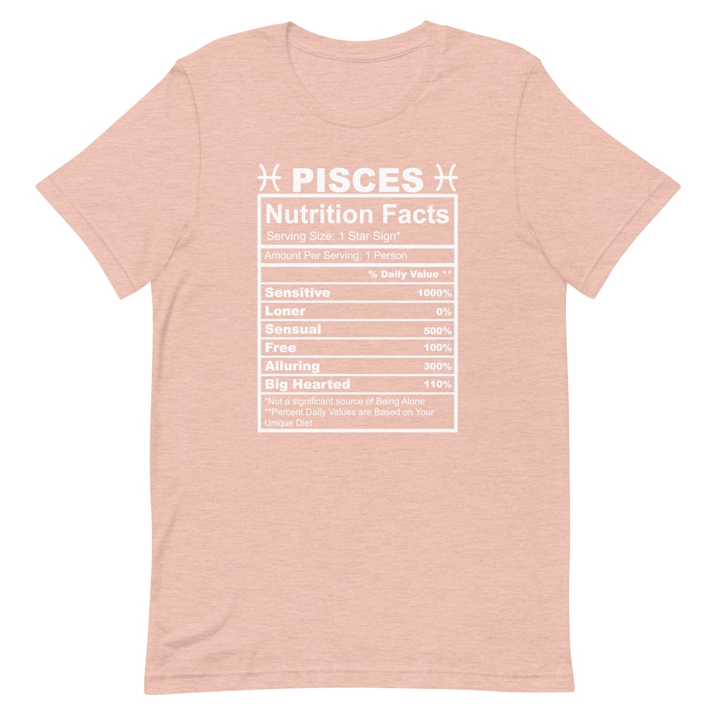 PISCES - 2XL-3XL - Unisex T-Shirt (white letters)